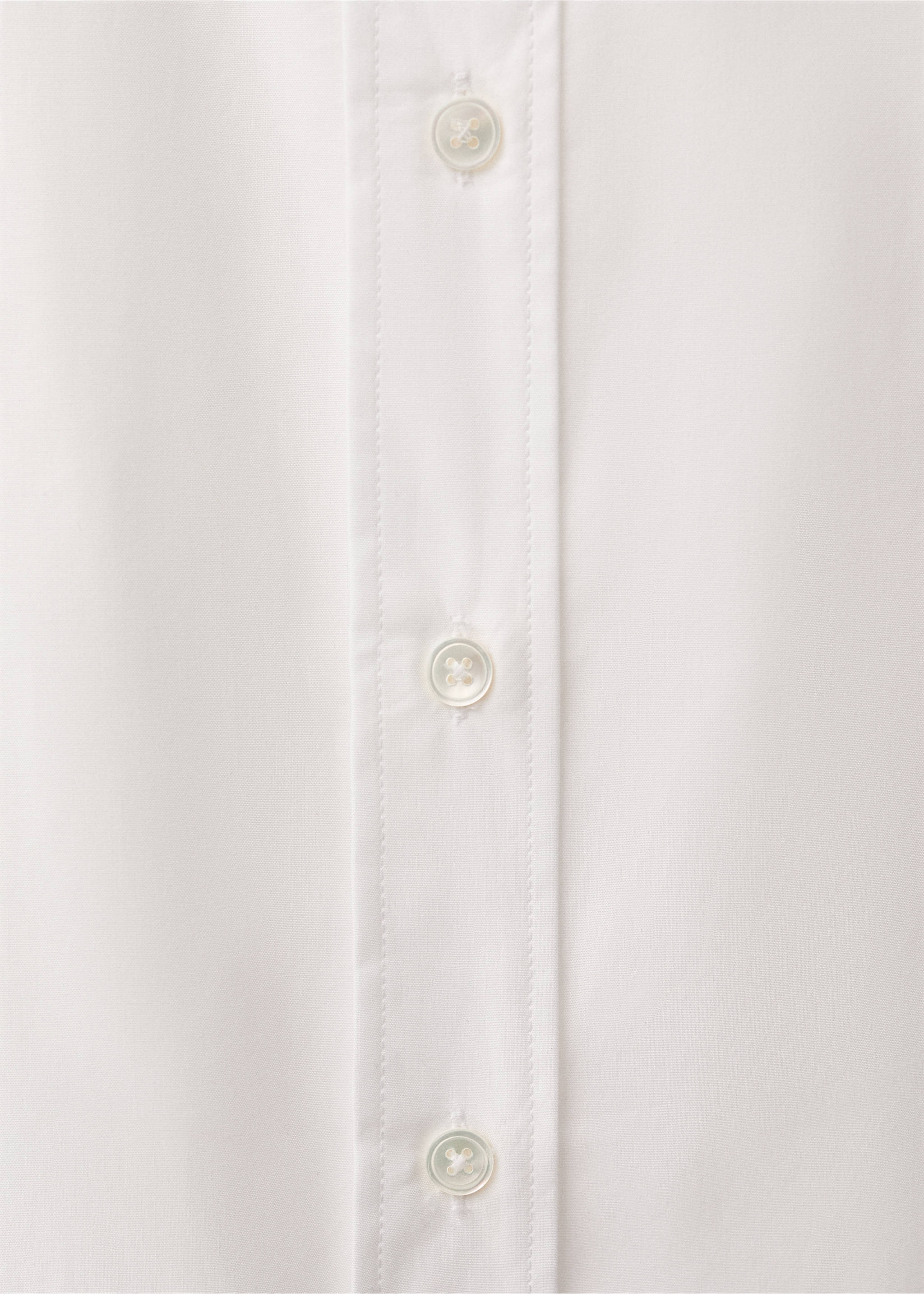 Oversized-Baumwollbluse - Detail des Artikels 0, Cremeweiß. Ref: 87024083-00.