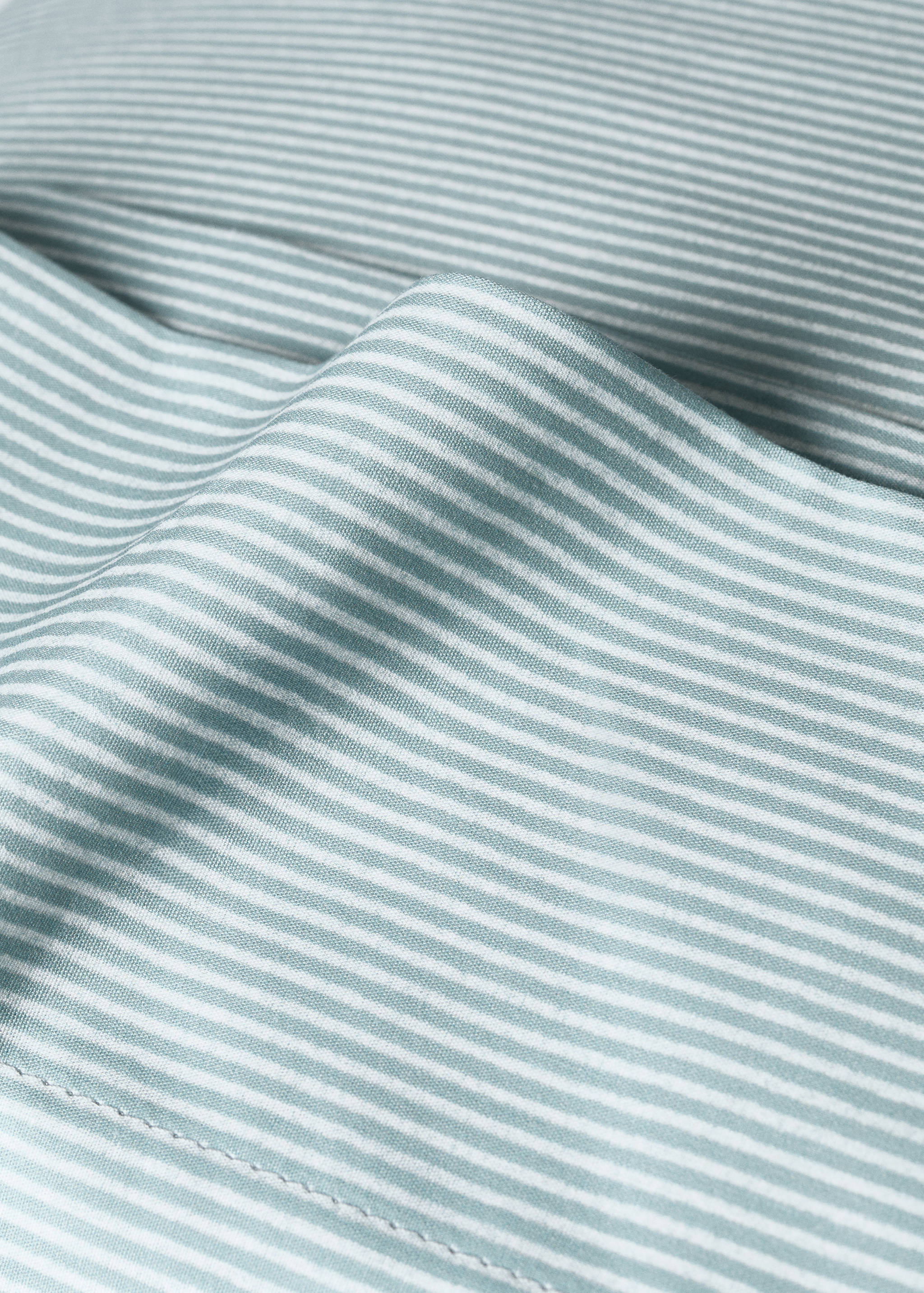 Taie d'oreiller enfant coton percale rayures 45x110 cm - Détail de l'article 1