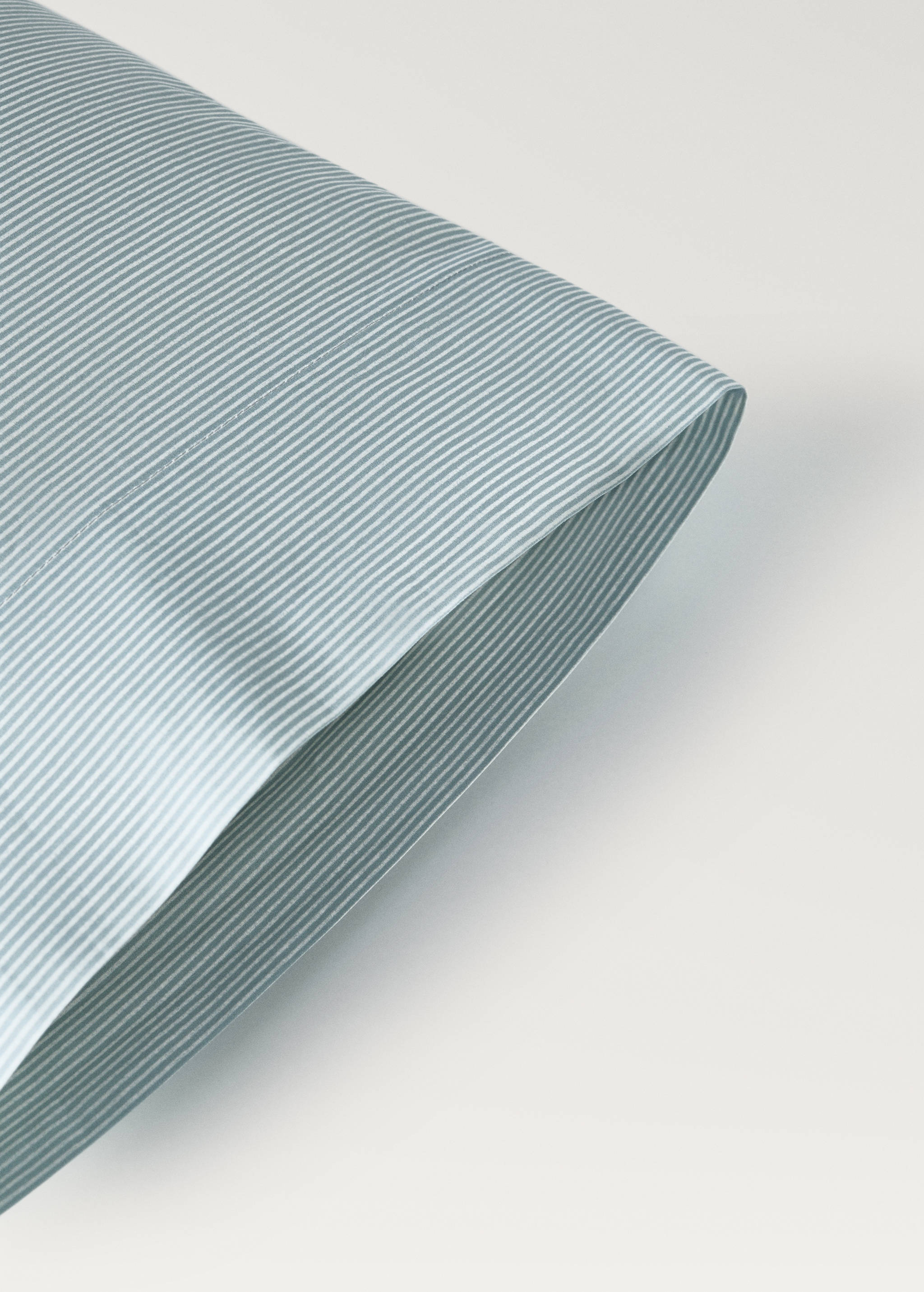 Taie d'oreiller enfant coton percale rayures 45x110 cm - Détail de l'article 2