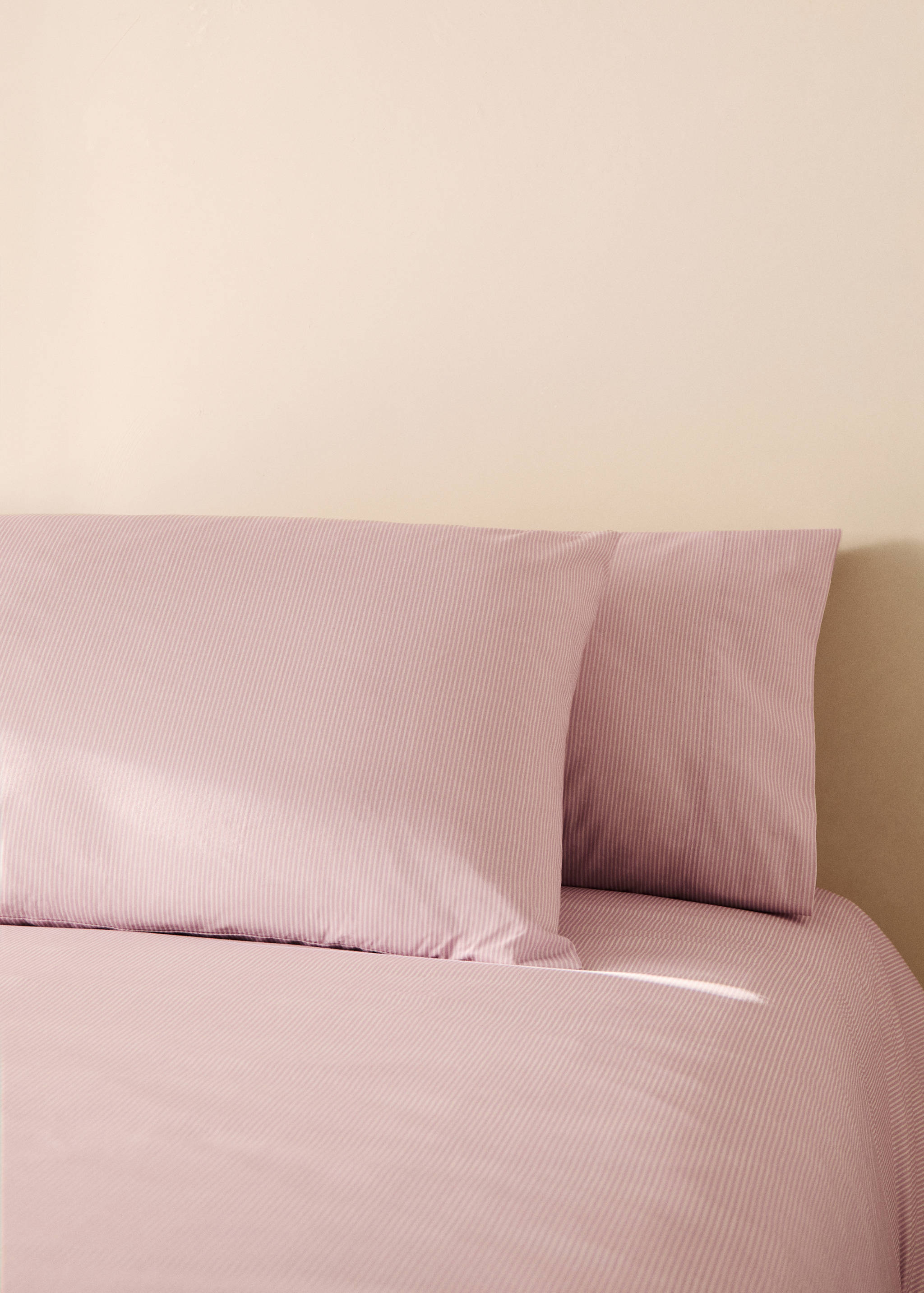 Taie d'oreiller enfant coton percale rayures 45x110 cm - Plan général