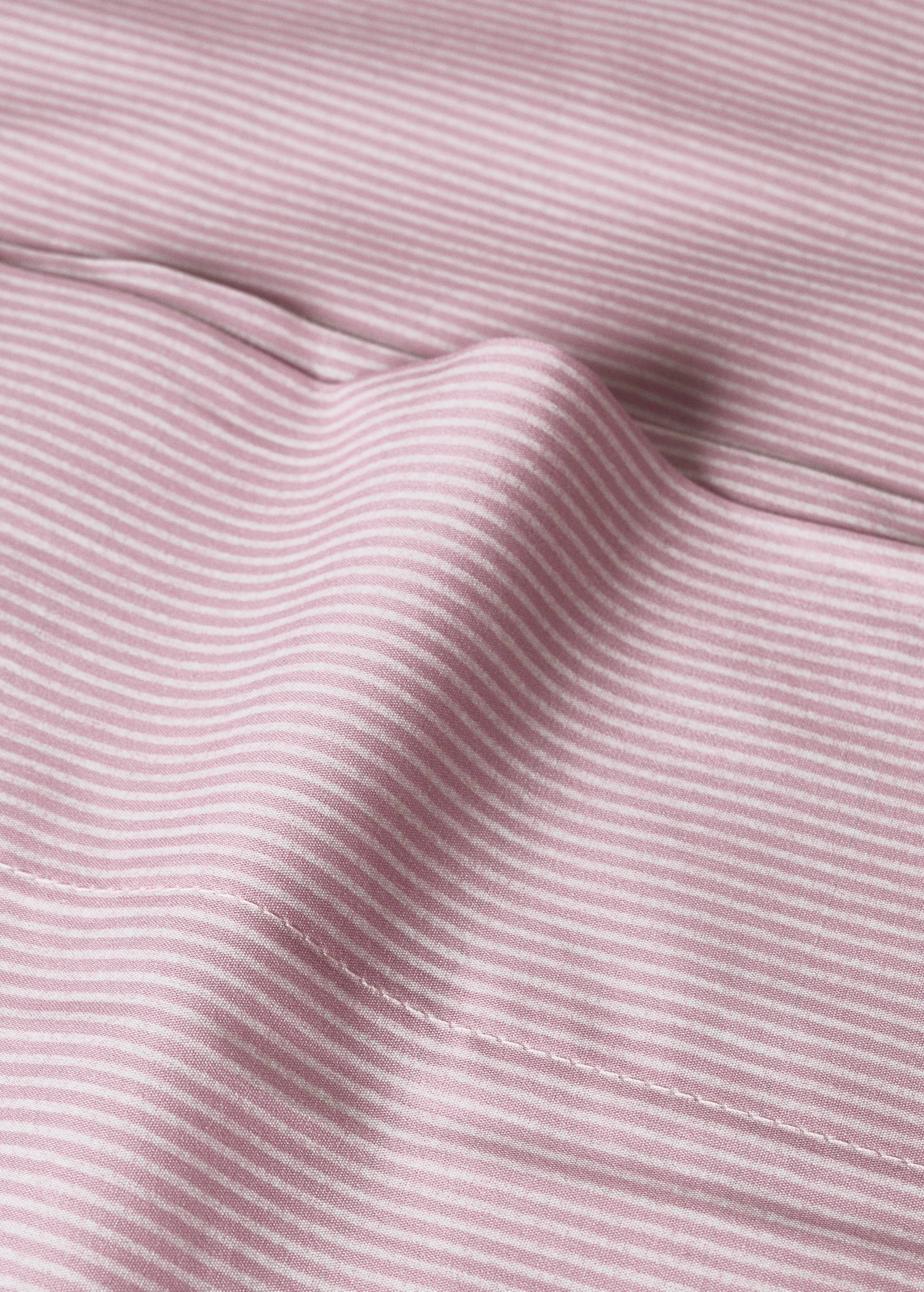Taie d'oreiller enfant coton percale rayures 45x110 cm - Détail de l'article 1