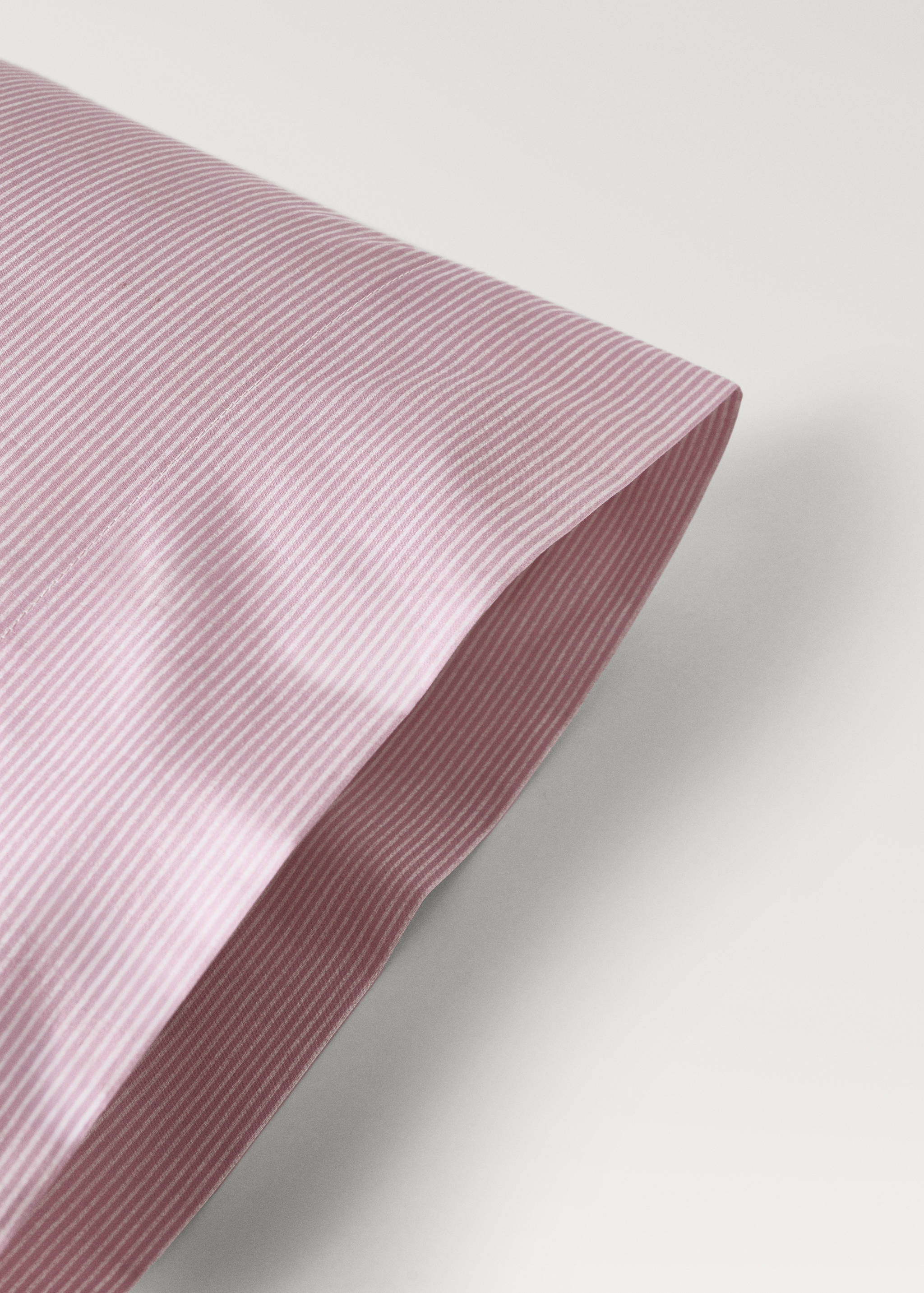 Taie d'oreiller enfant coton percale rayures 45x110 cm - Détail de l'article 2