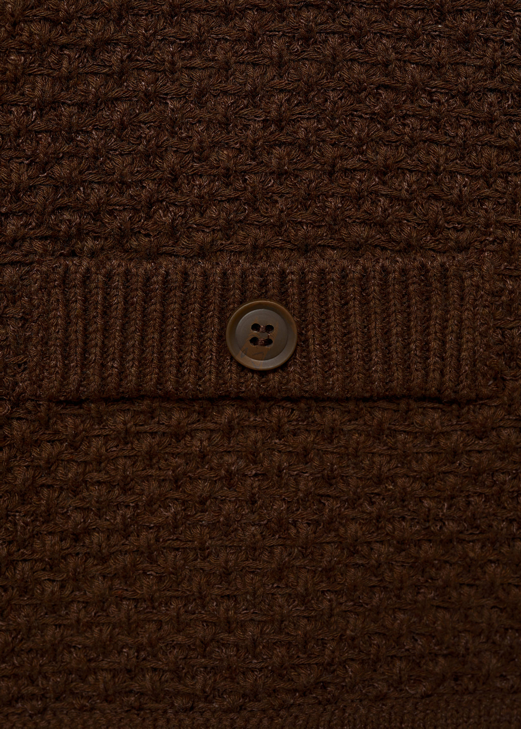 Strickjacke mit Poloshirtkragen - Detail des Artikels 8
