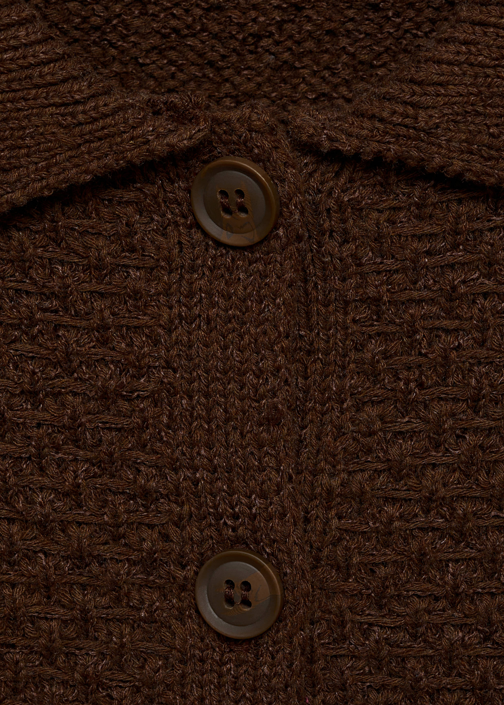 Strickjacke mit Poloshirtkragen - Detail des Artikels 0