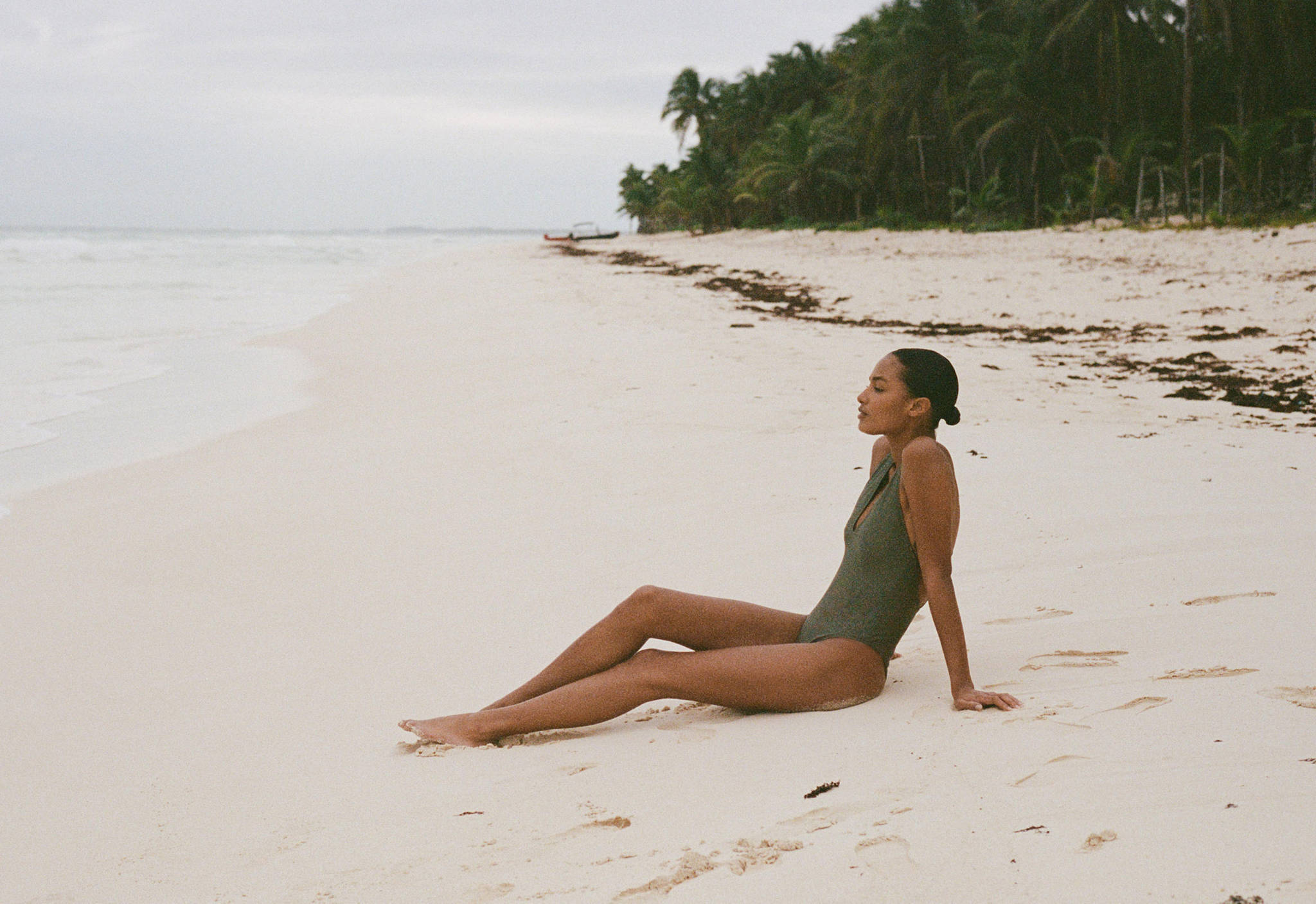 Swimsuit with back straps - Panoramic plane