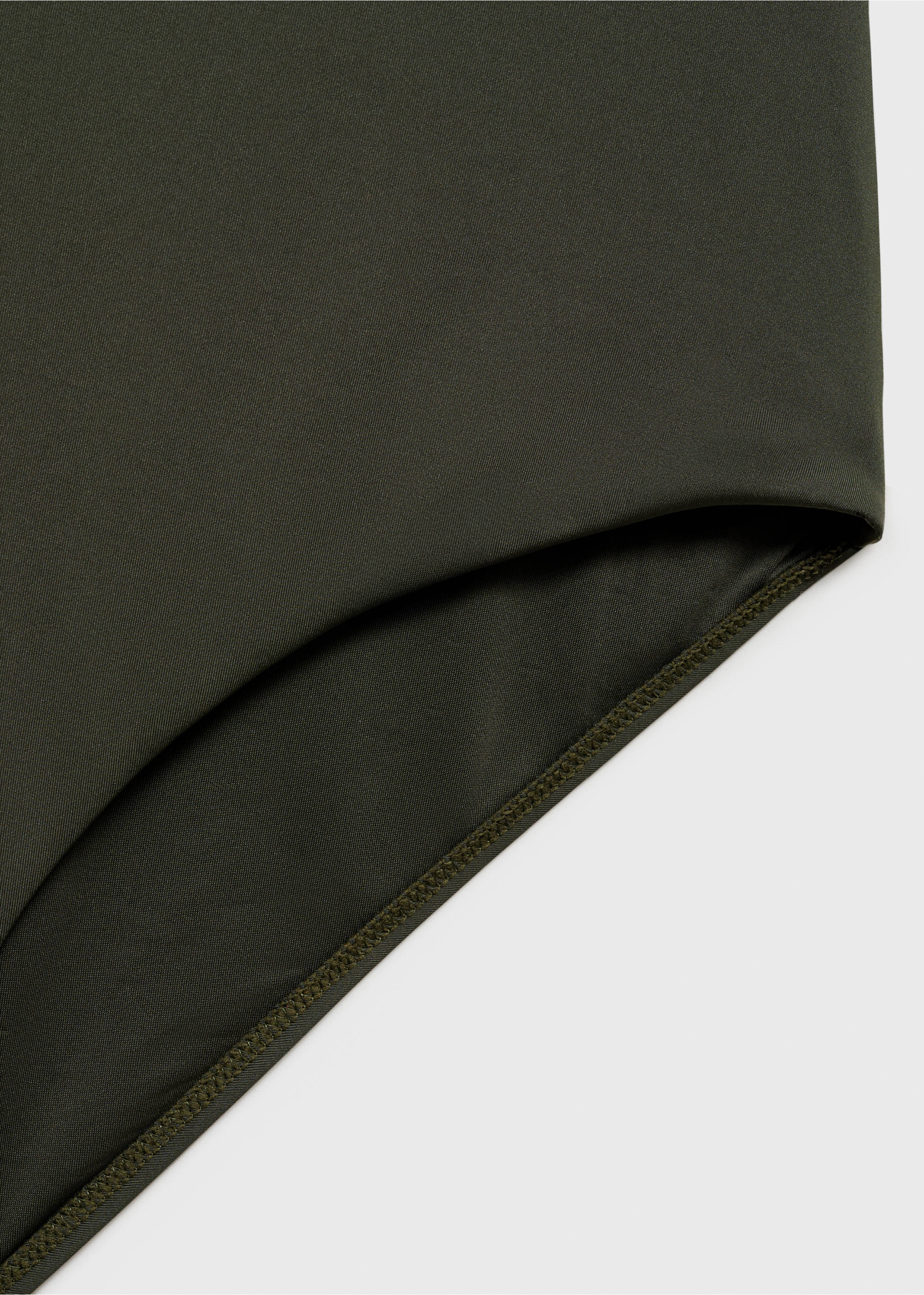 Crossover back swimsuit - Details of the article 0, Khaki. Ref: 87024391-00.