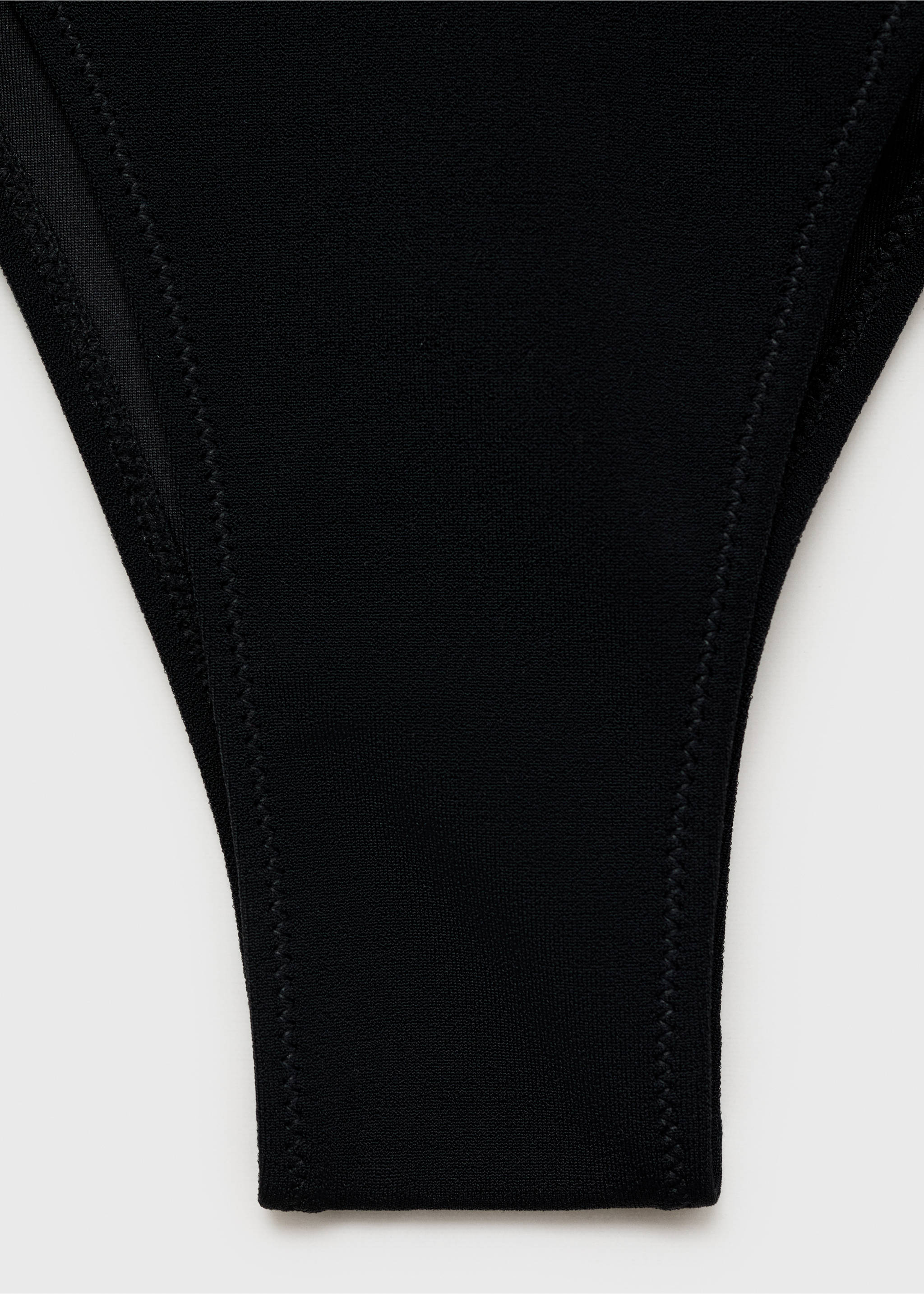 Bikini bottoms with bows - Details of the article 8, Black. Ref: 87024394-00.