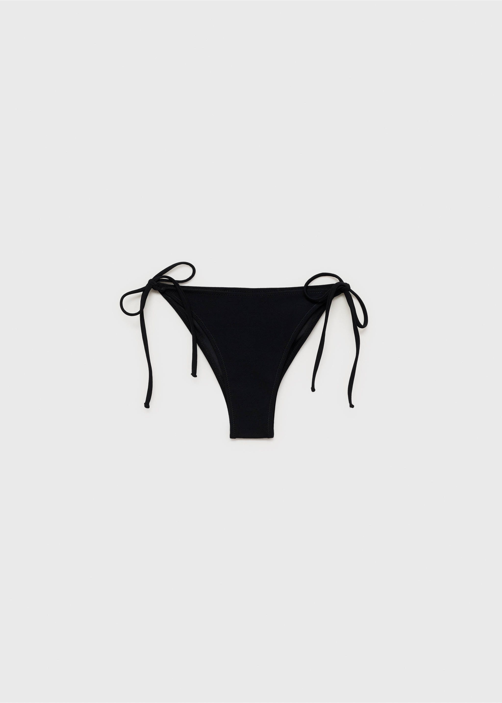 Bikini bottoms with bows - Article without model, Black. Ref: 87024394-00.