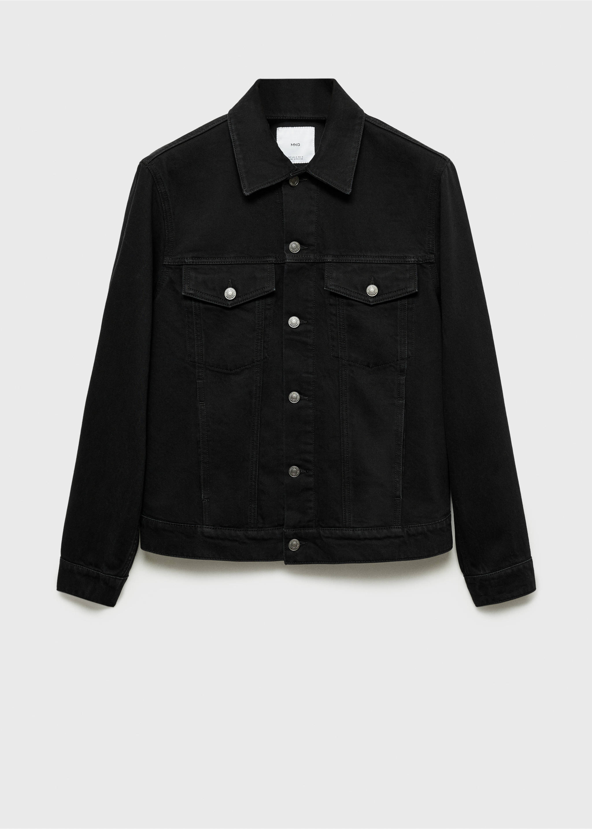 Džínová bunda s kapsami - Zboží bez modelu, Black denim. Ref: 87024398-00.