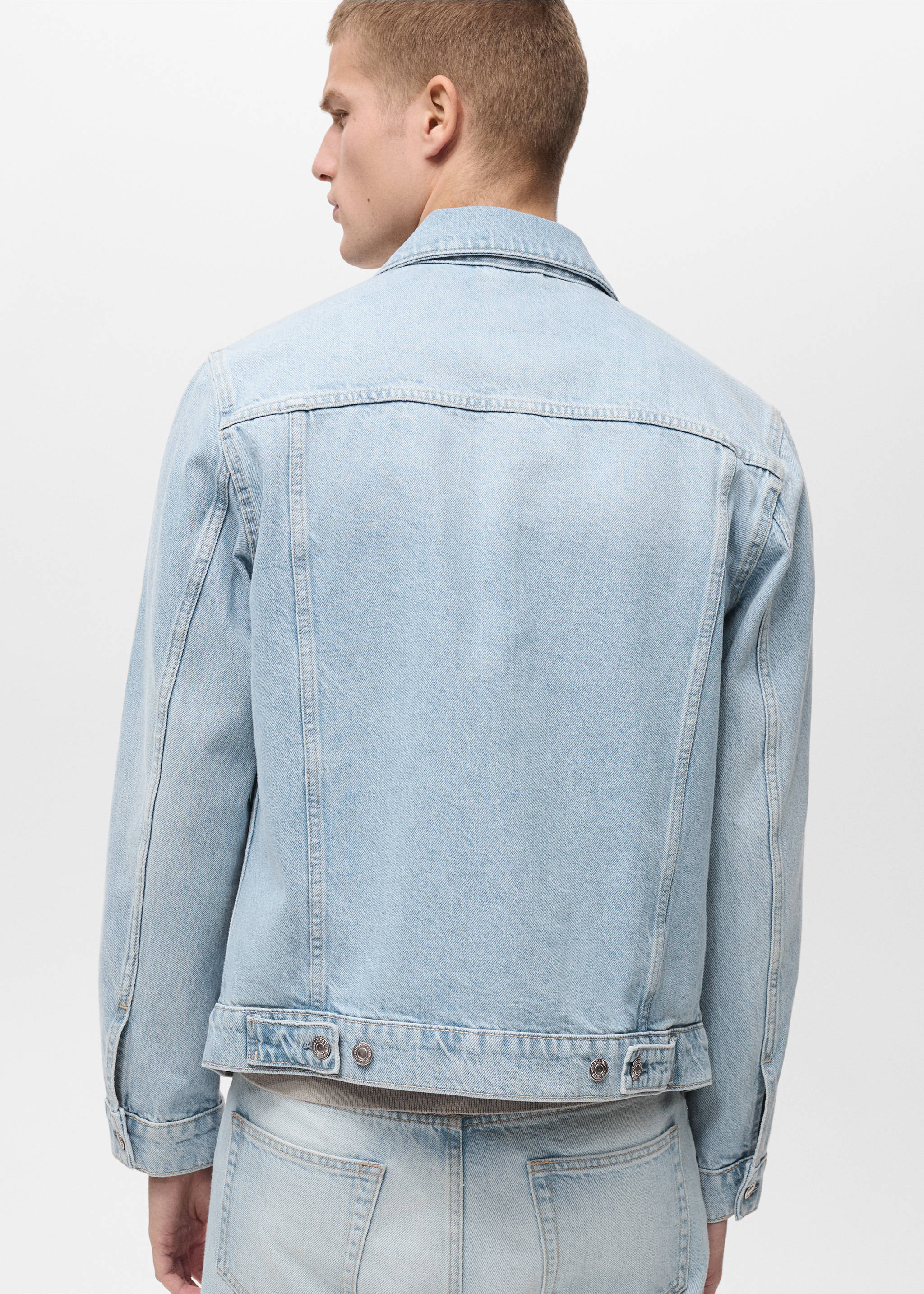 Denim jacket pockets - Reverse of the article, Light Blue. Ref: 87024400-00.