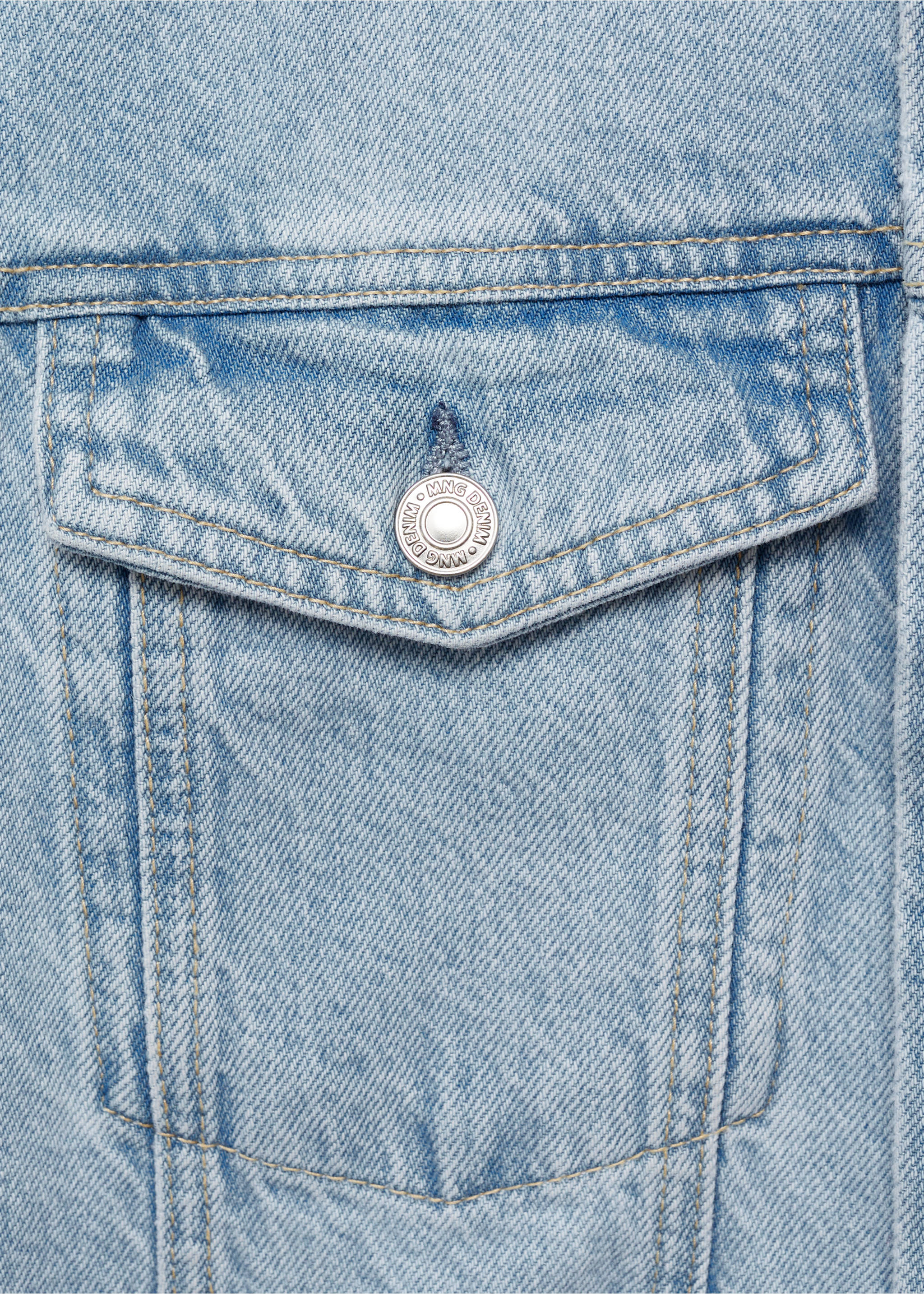 Denim jacket pockets - Details of the article 0, Light Blue. Ref: 87024400-00.