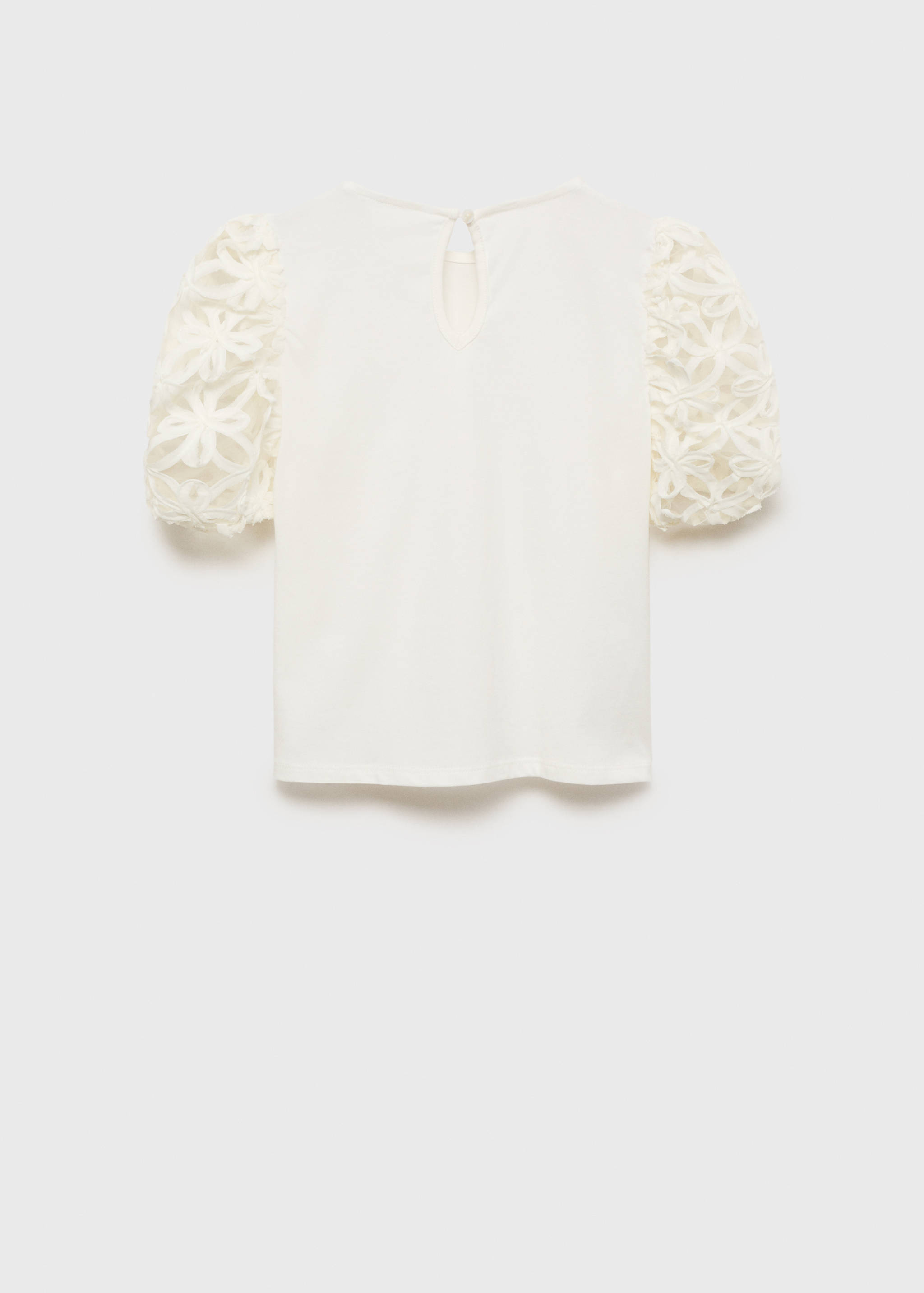 Embroidered short-sleeved t-shirt - Reverse of the article