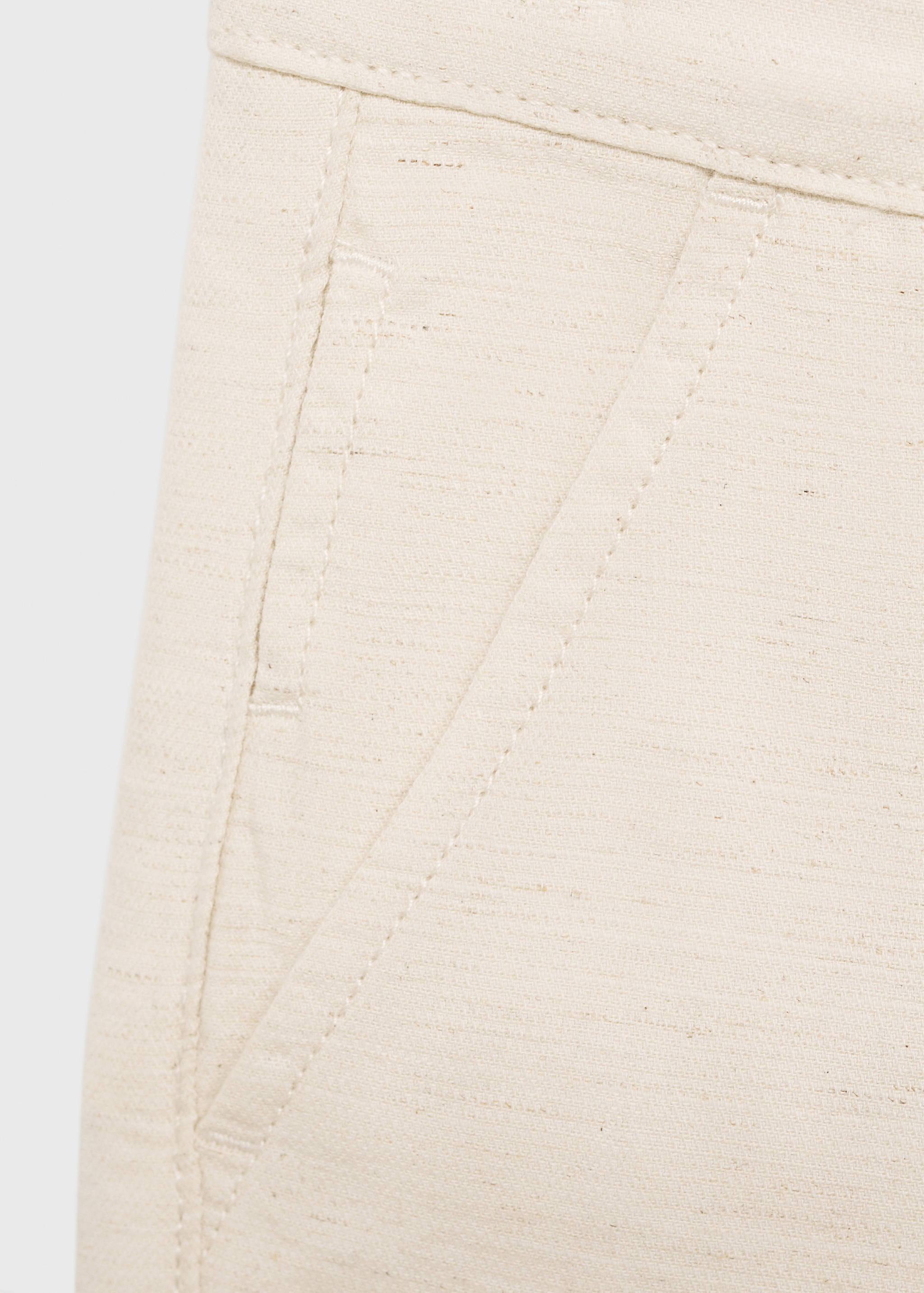 Cotton linen-blend trousers - Details of the article 8