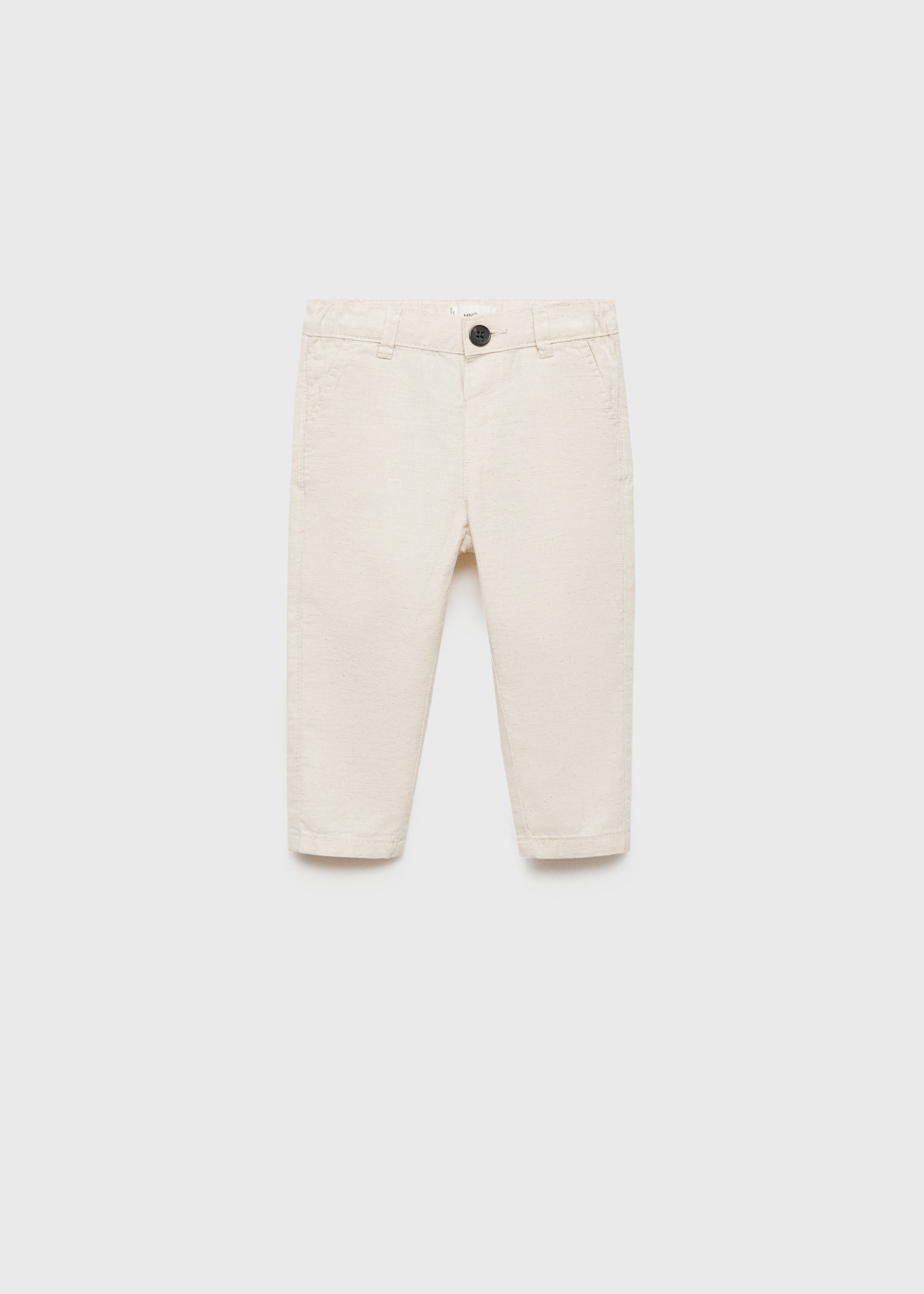 Contrast waistband chinos - Article without model