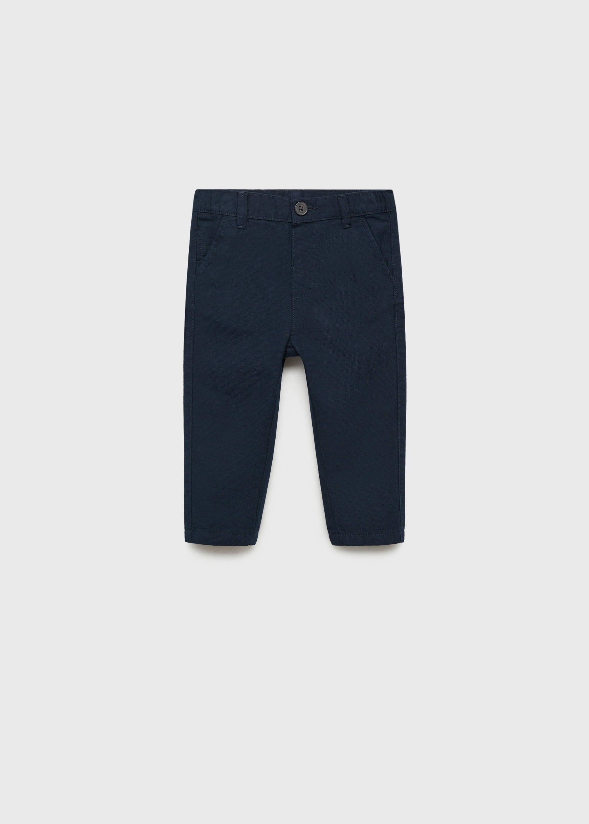 Contrast waistband chinos - Article without model