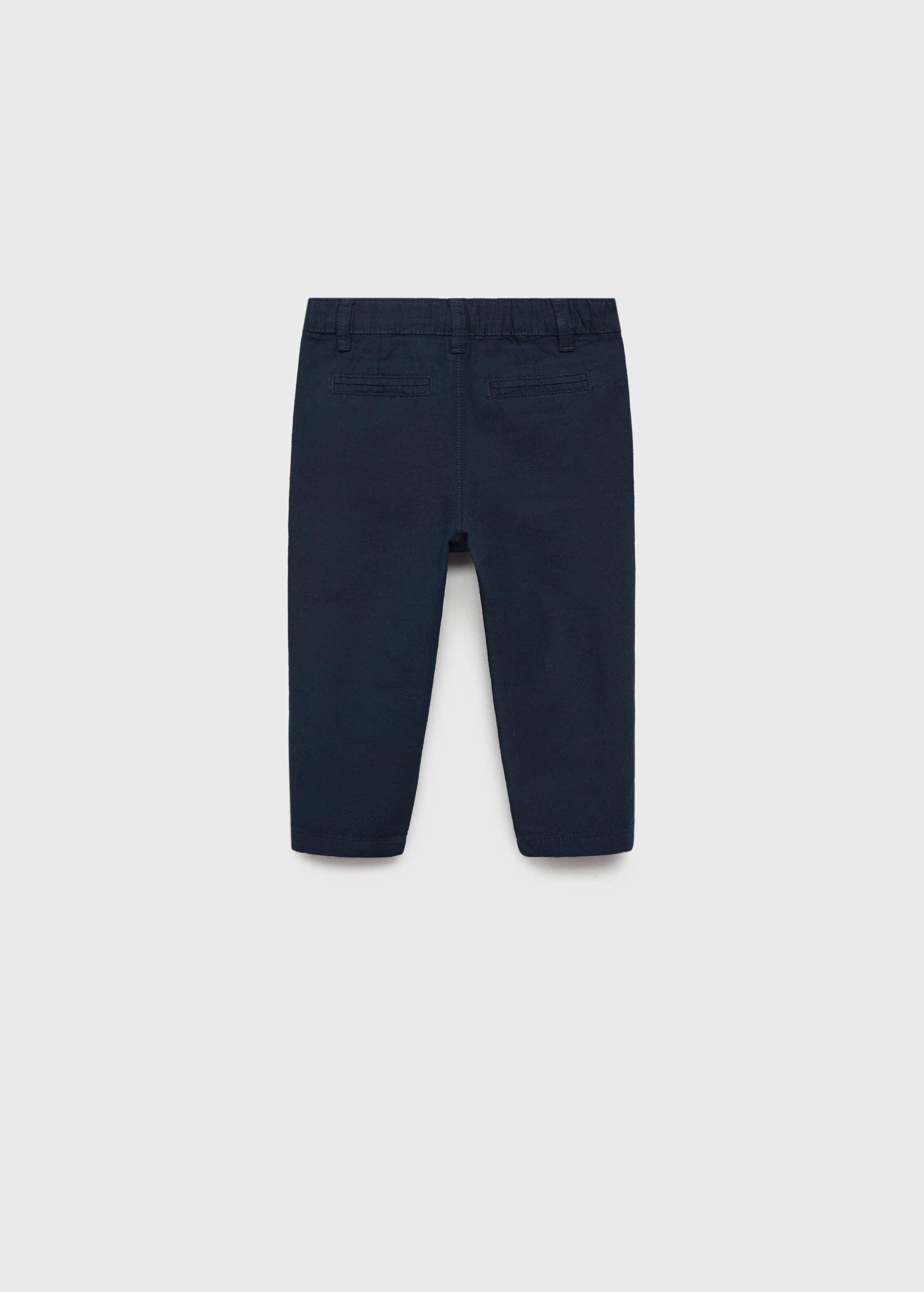 Contrast waistband chinos - Reverse of the article