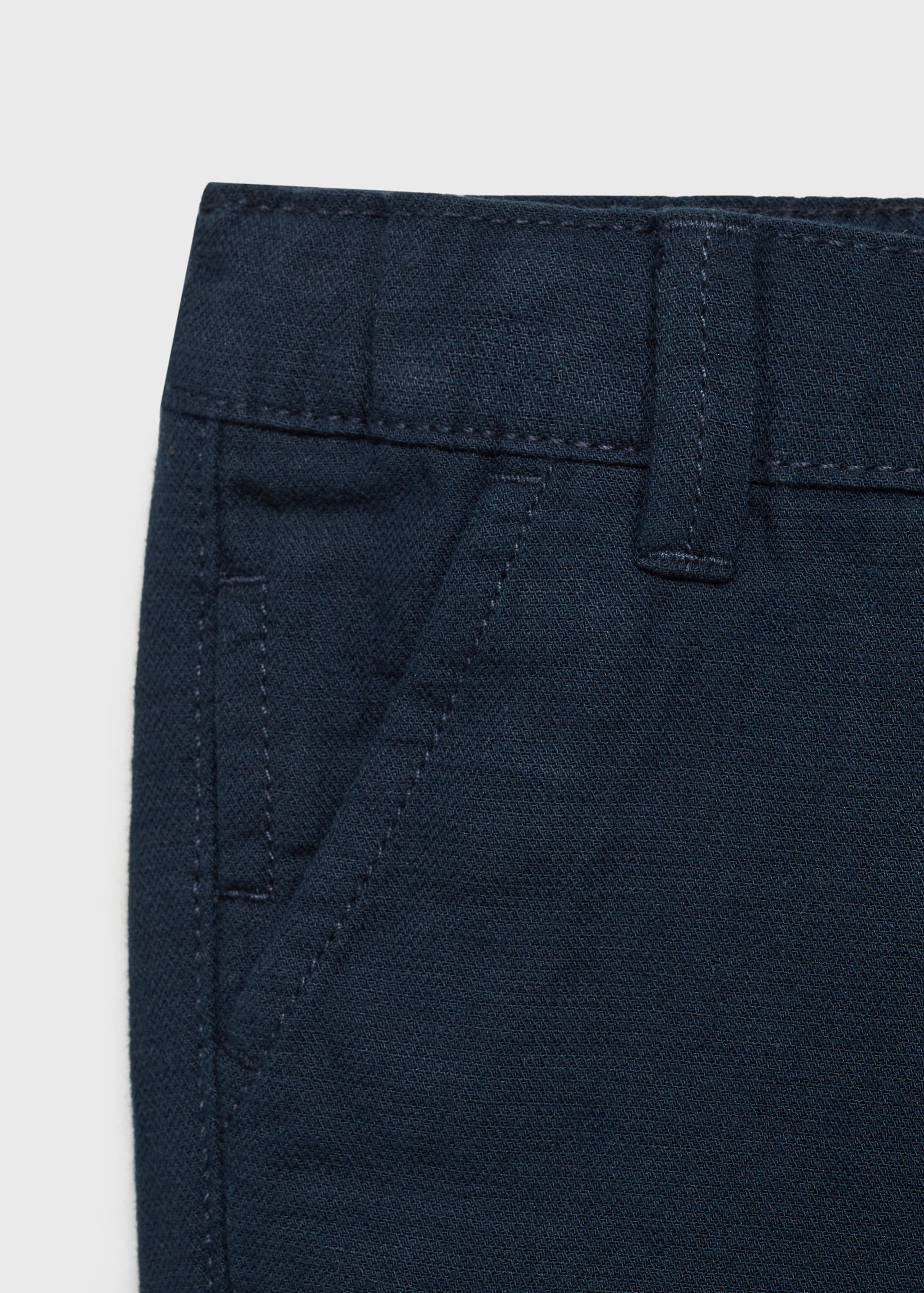 Contrast waistband chinos - Details of the article 0