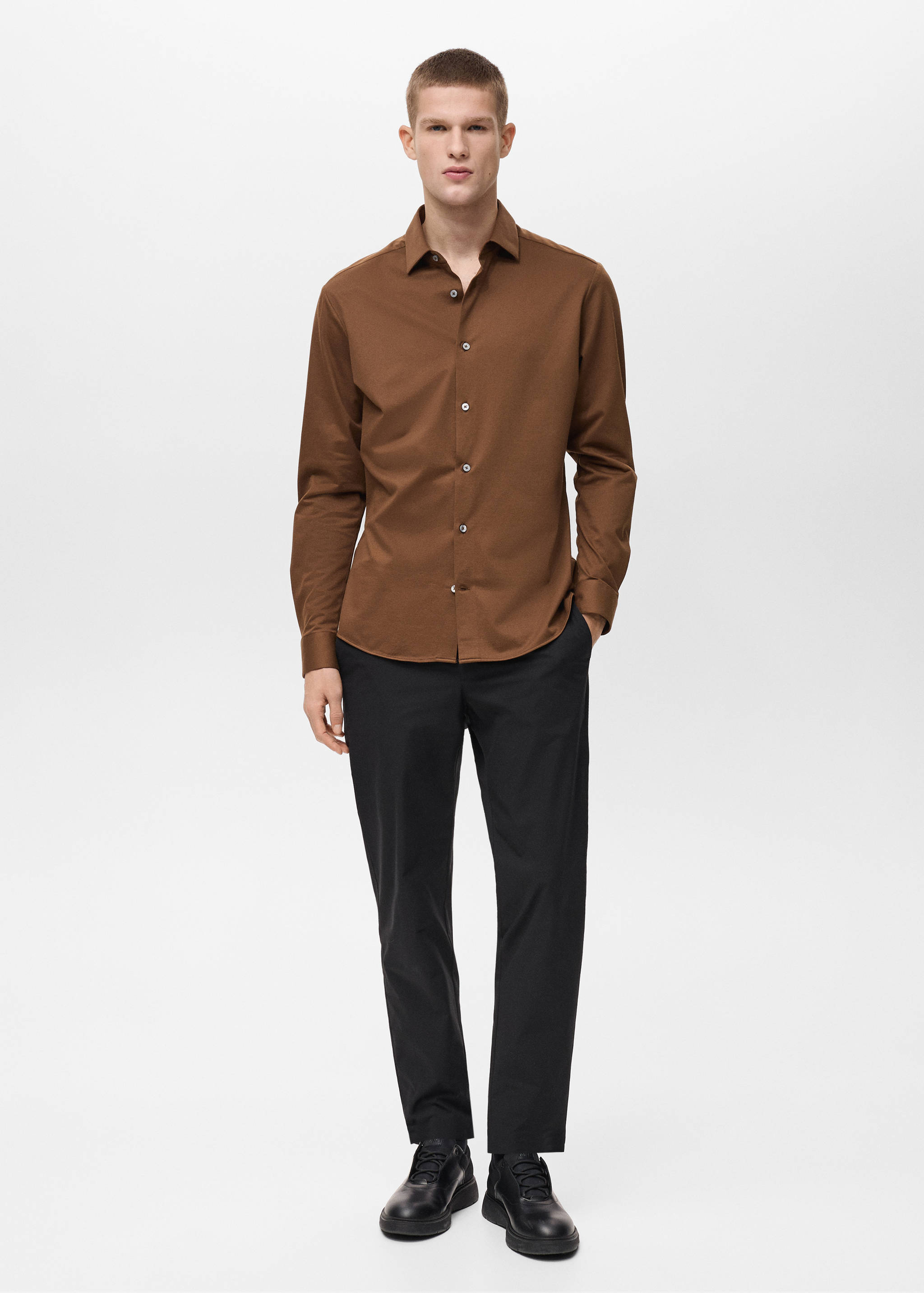 Comfort stretch non-iron shirt - General plane