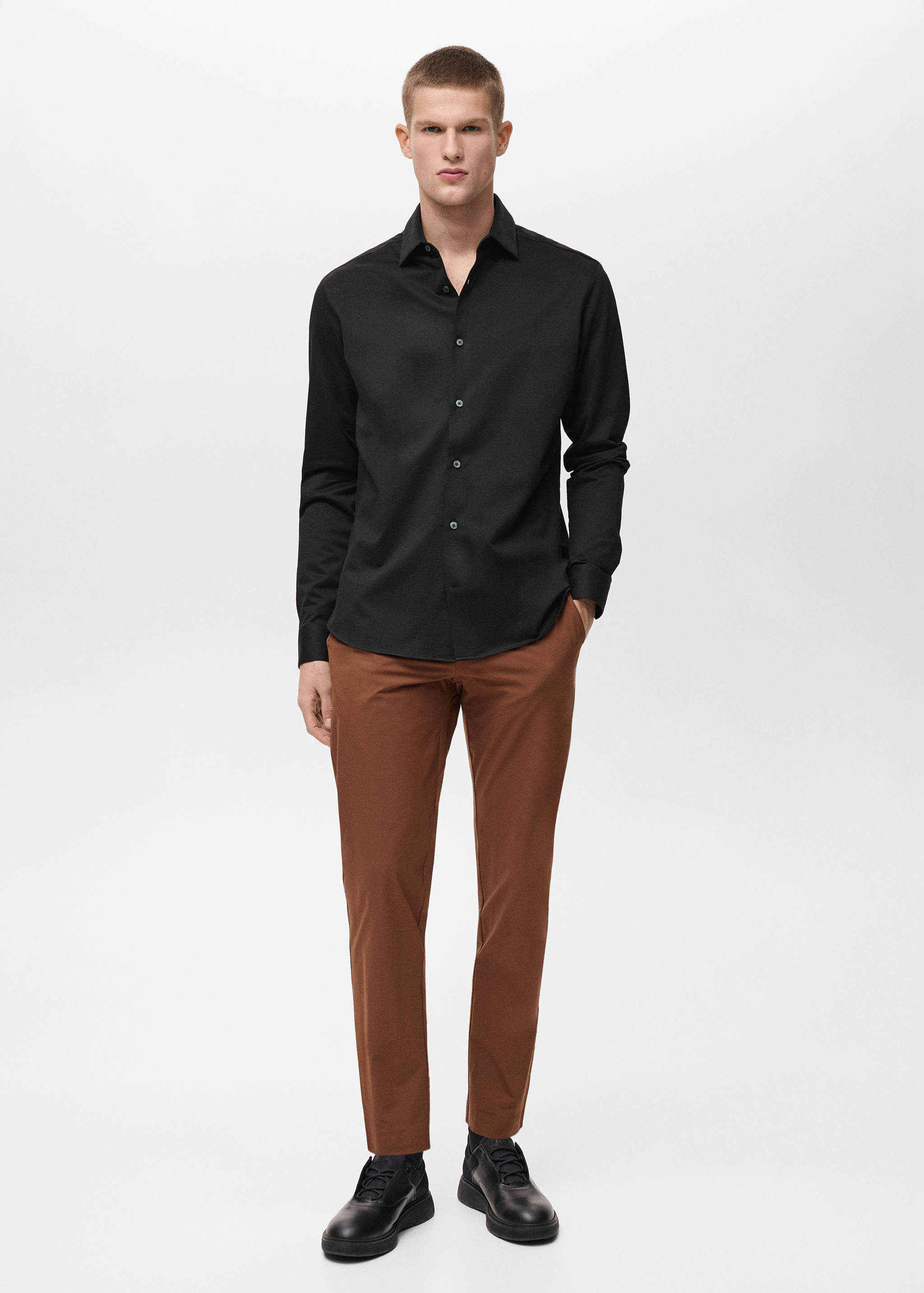 Comfort stretch non-iron shirt - General plane