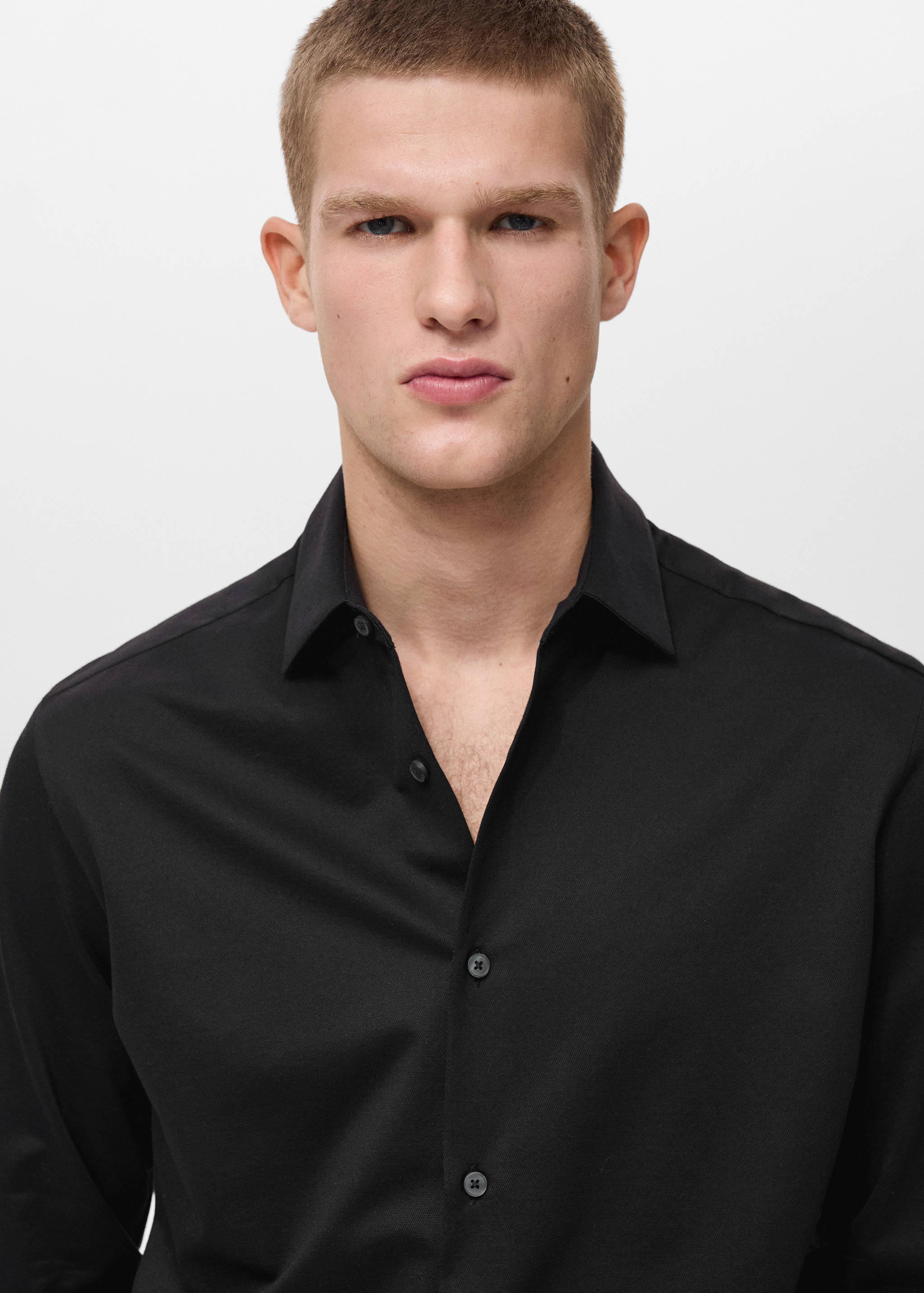 Comfort stretch non-iron shirt - Details of the article 1