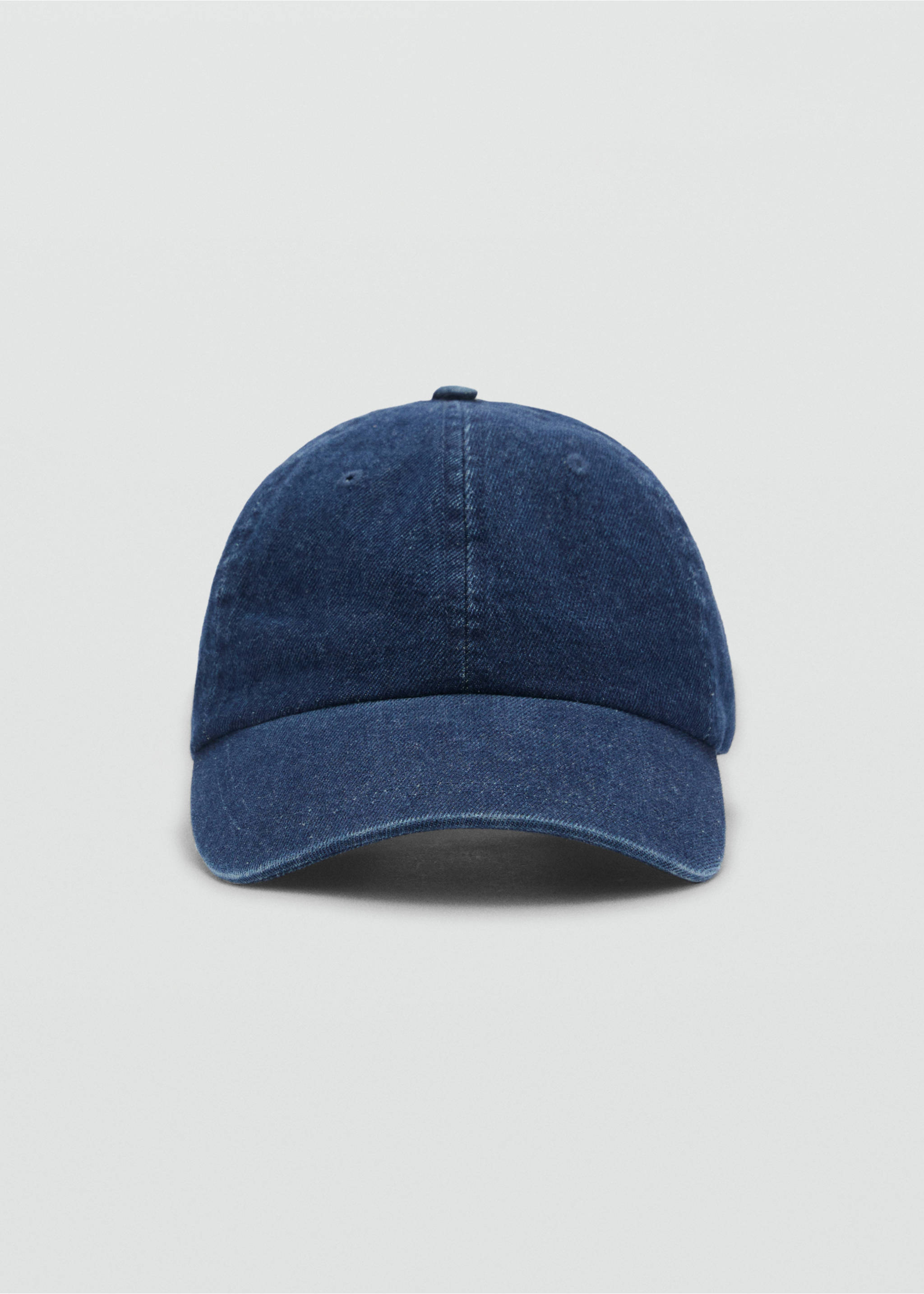 Denim cap with visor - Medium plane, Dark Blue. Ref: 87024409-00.
