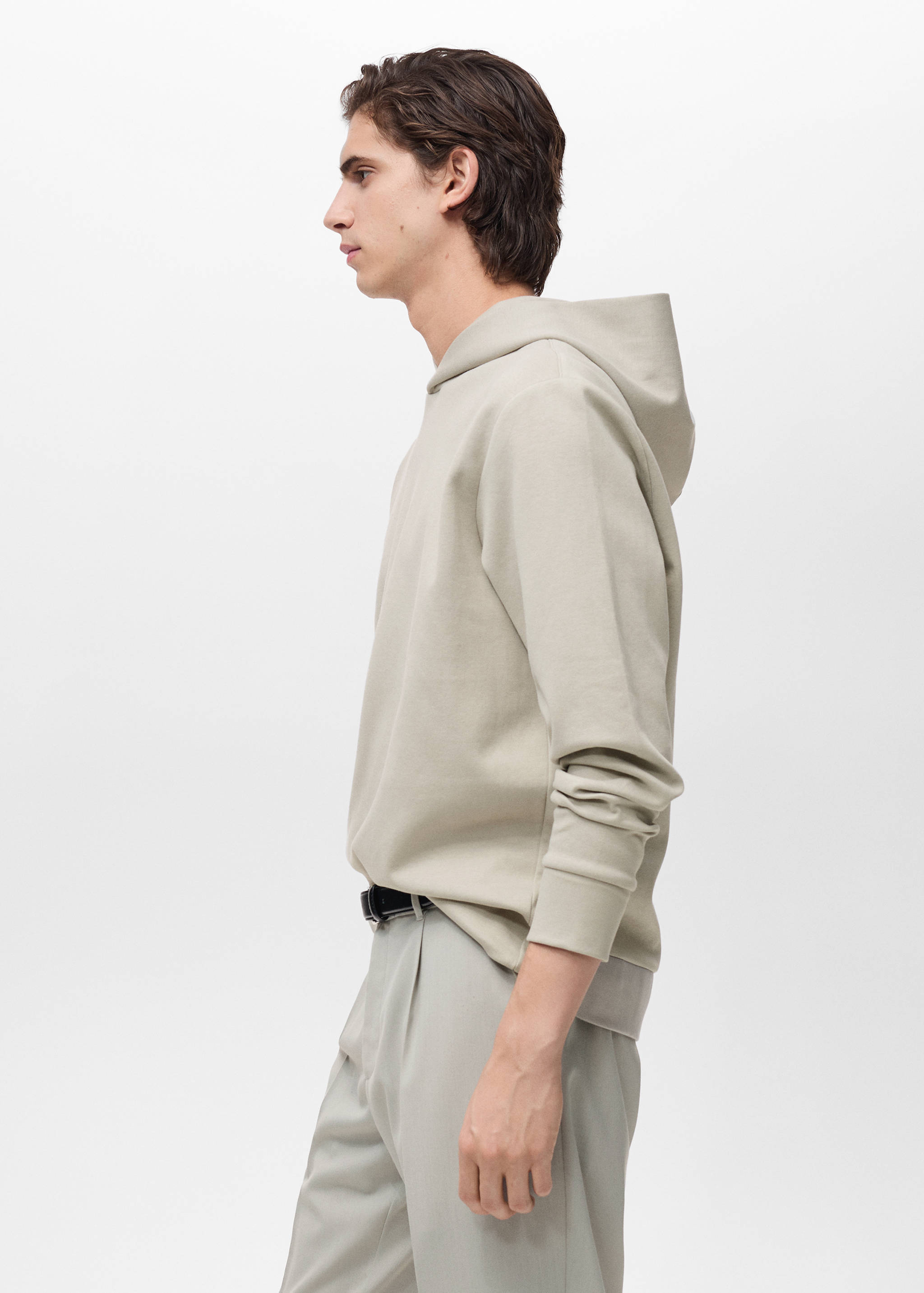 Regular-fit cotton hoodie - Details of the article 2