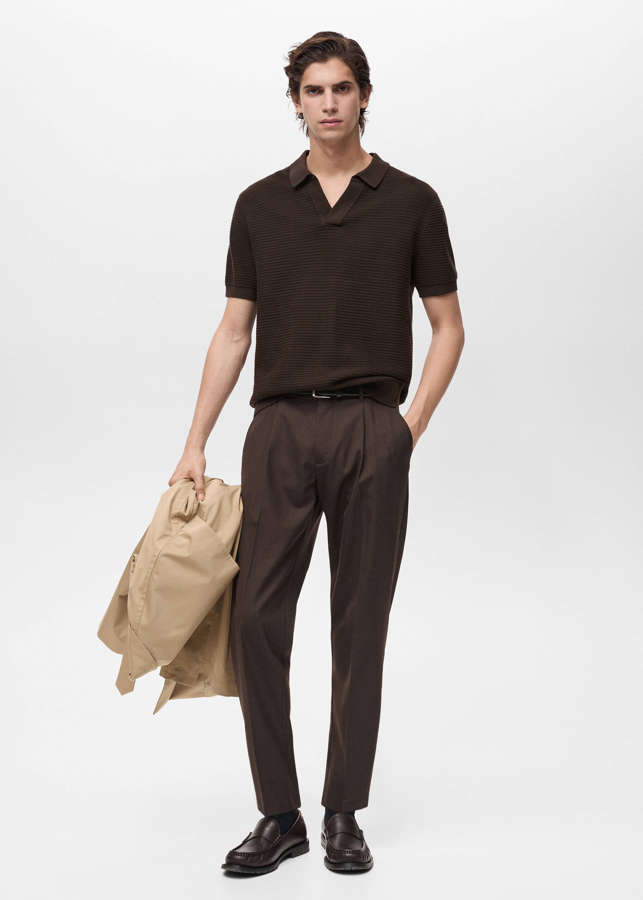 Polo 100% algodón punto estructura - Plano general