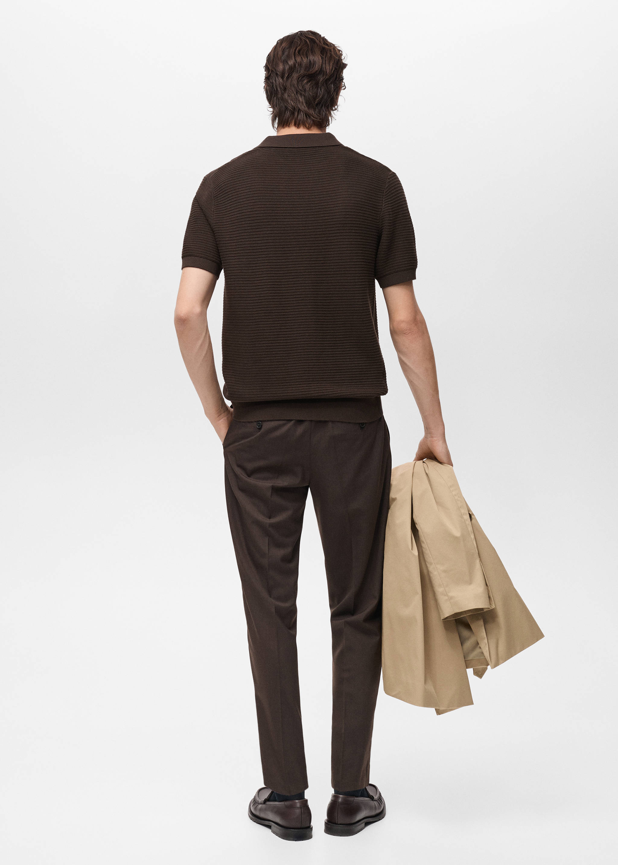 Polo 100% algodón punto estructura - Reverso del artículo