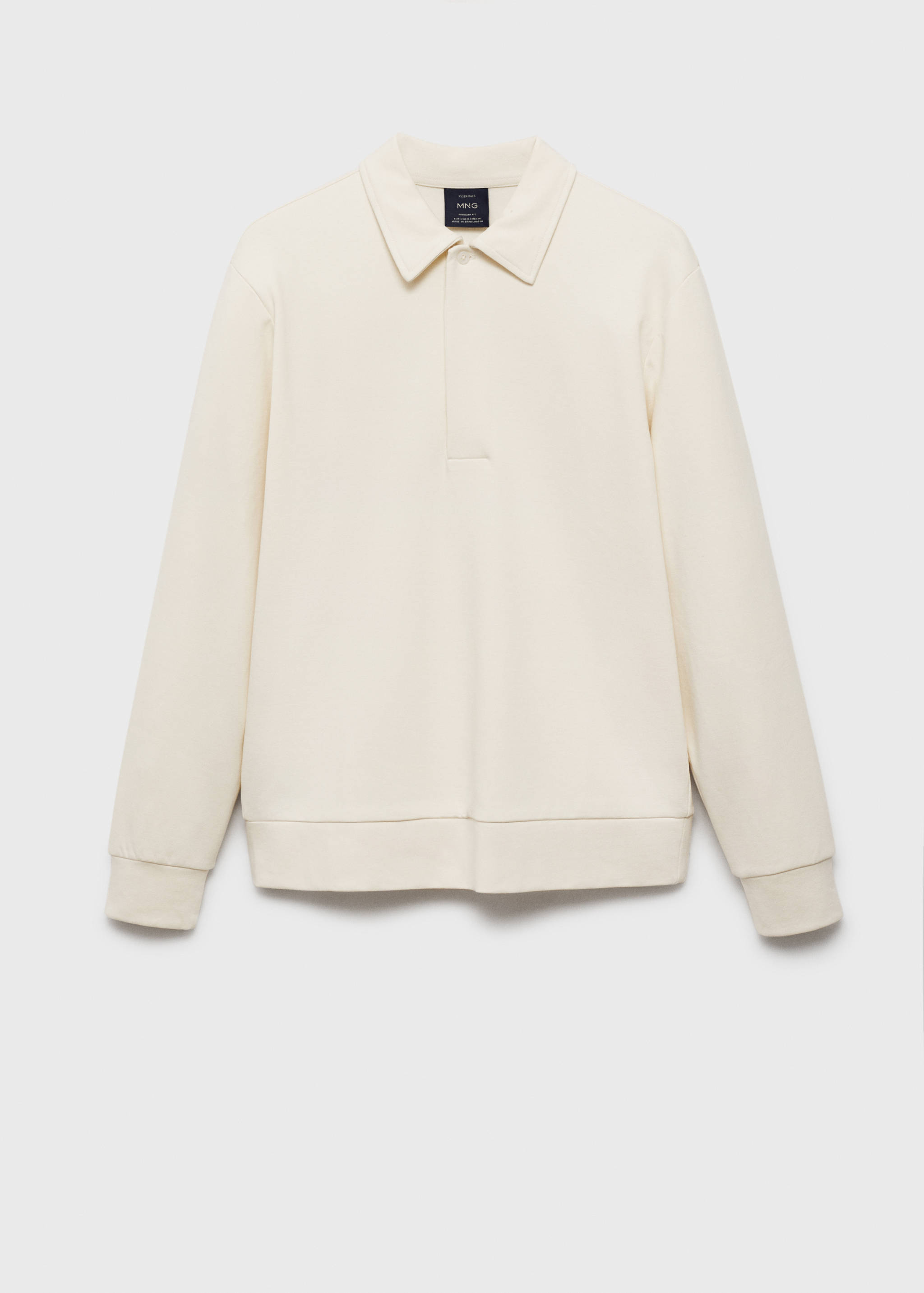 Sweat-shirt polo coton regular-fit - Article sans modèle