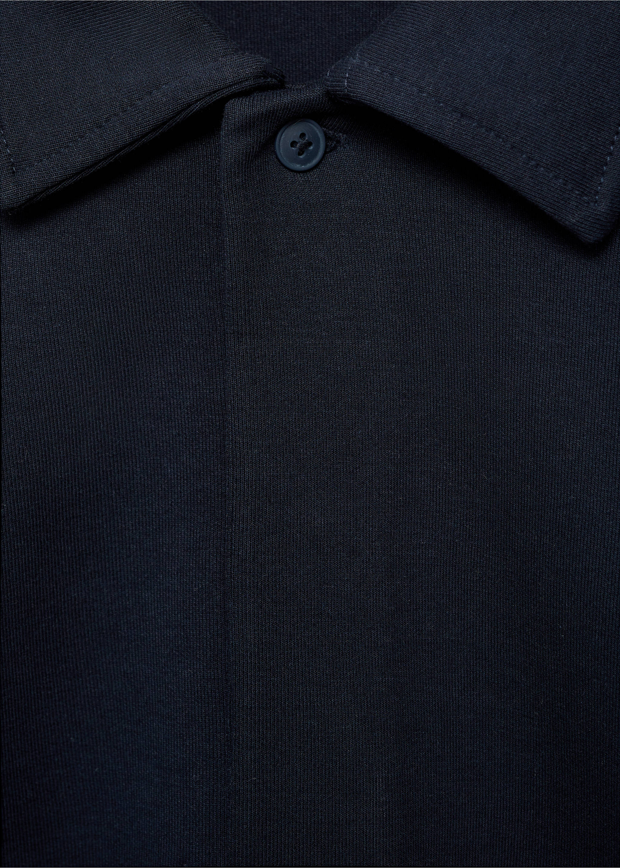 Sweat-shirt polo coton regular-fit - Détail de l'article 8, Bleu nuit. Ref: 87024413-00.