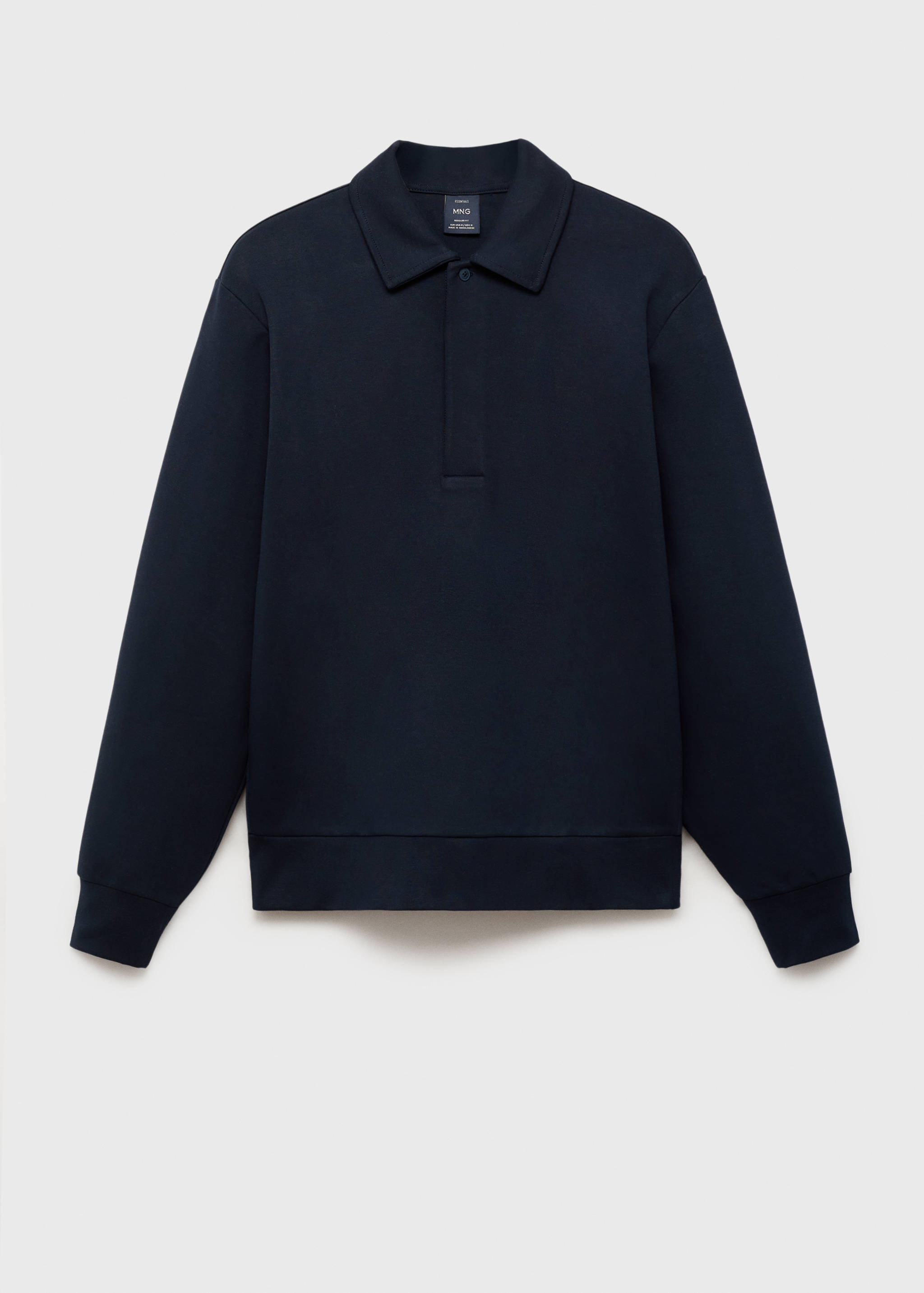 Sweat-shirt polo coton regular-fit - Article sans modèle