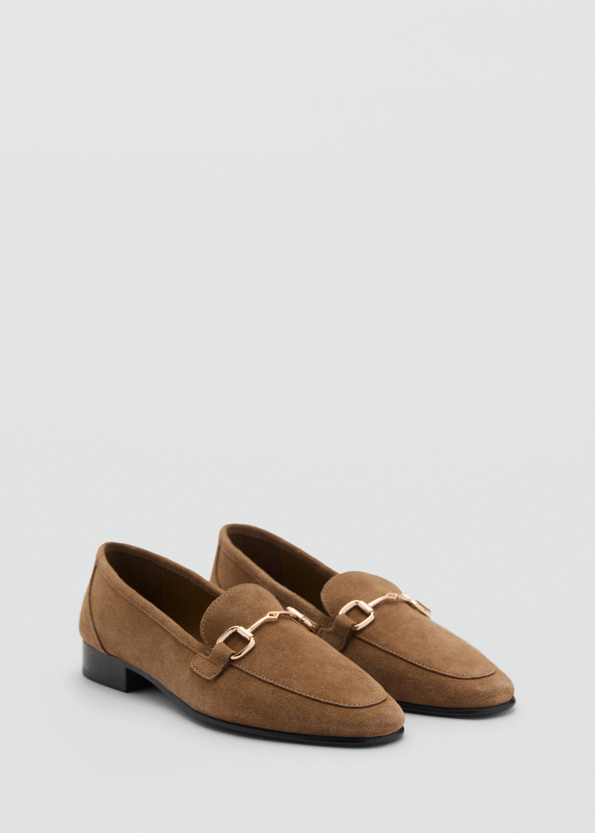 Suede moccasins with buckle - Medium plane