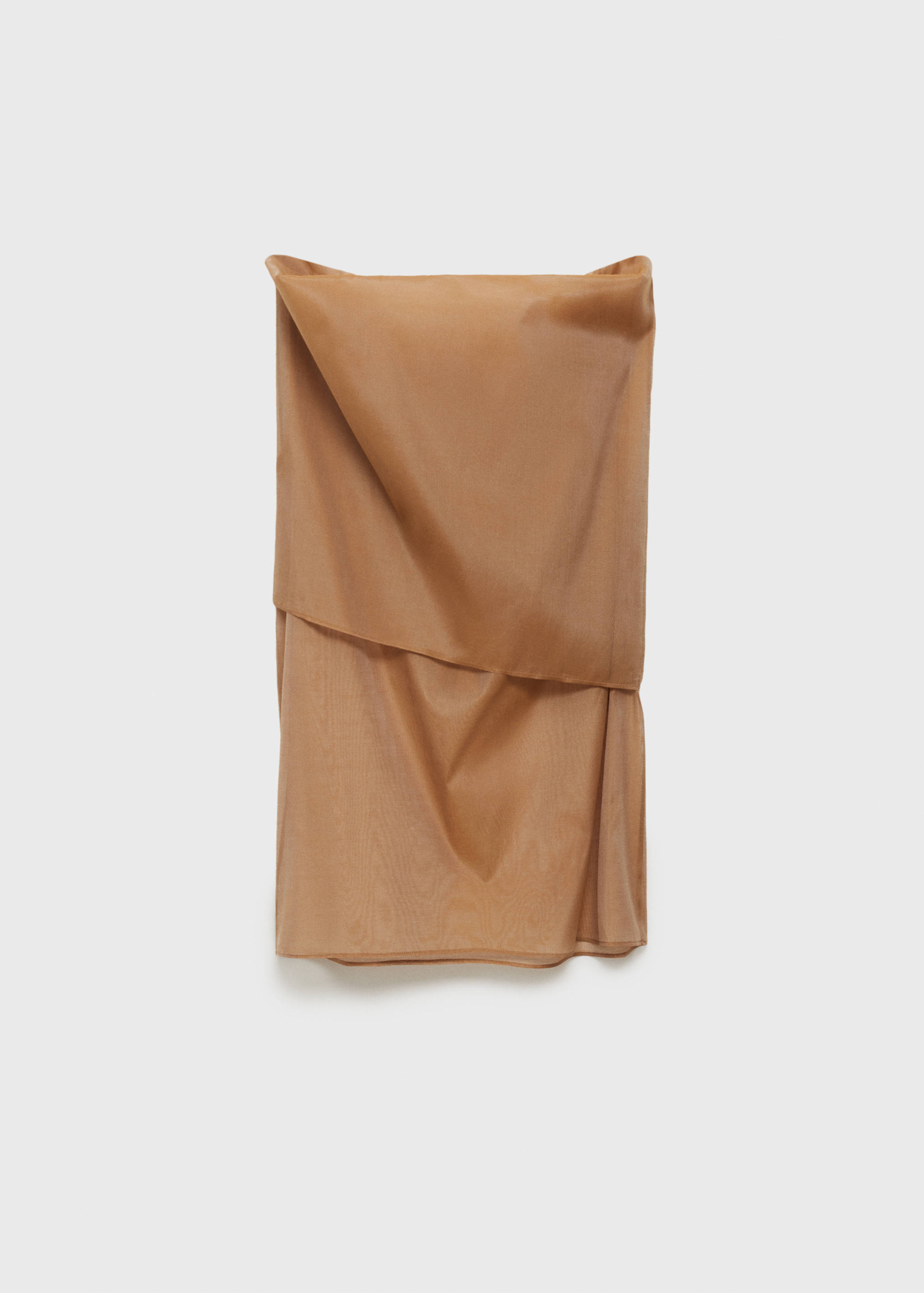 Silk blouse with asymmetrical neckline - Article without model