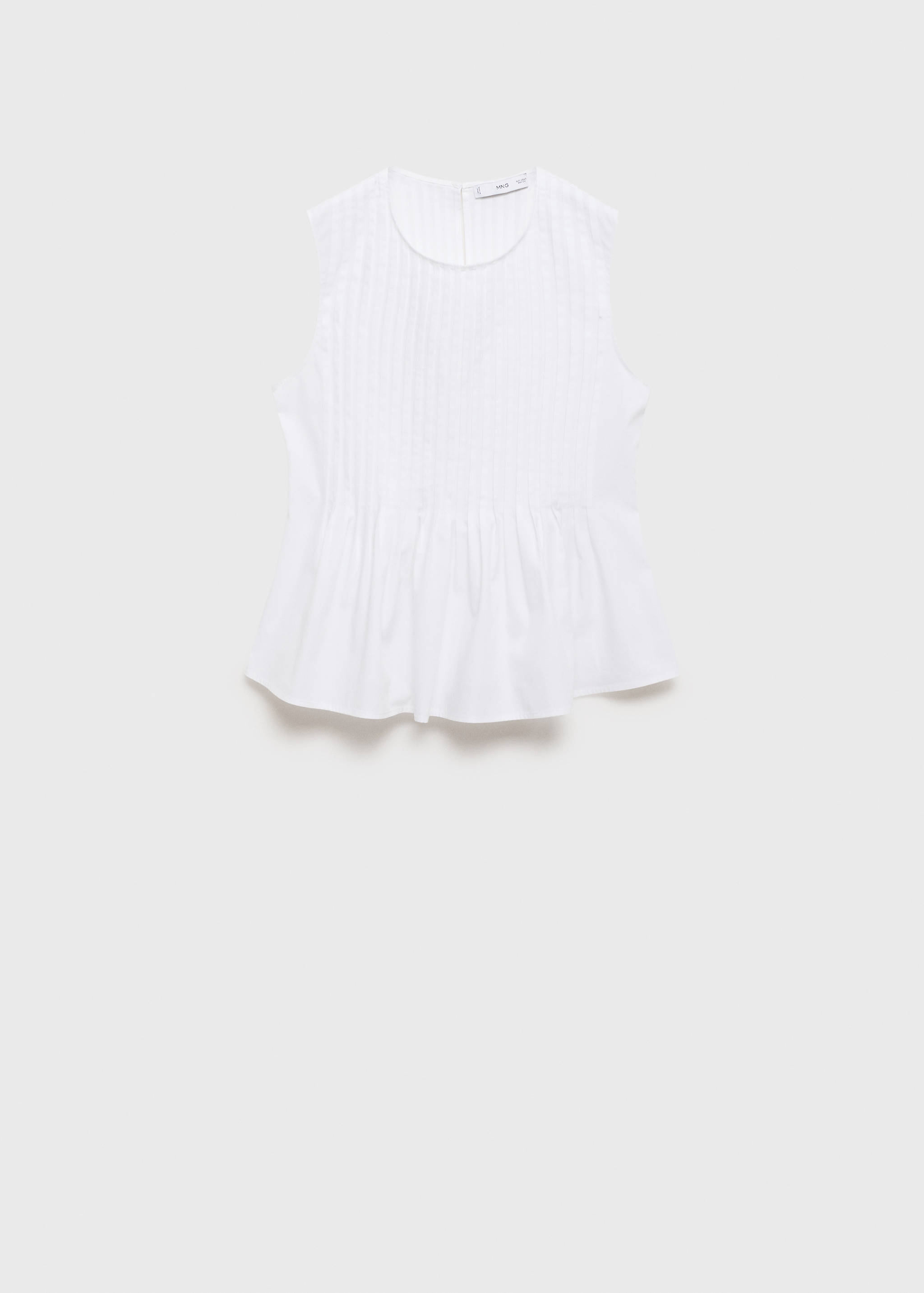Cotton pleats top - Article without model