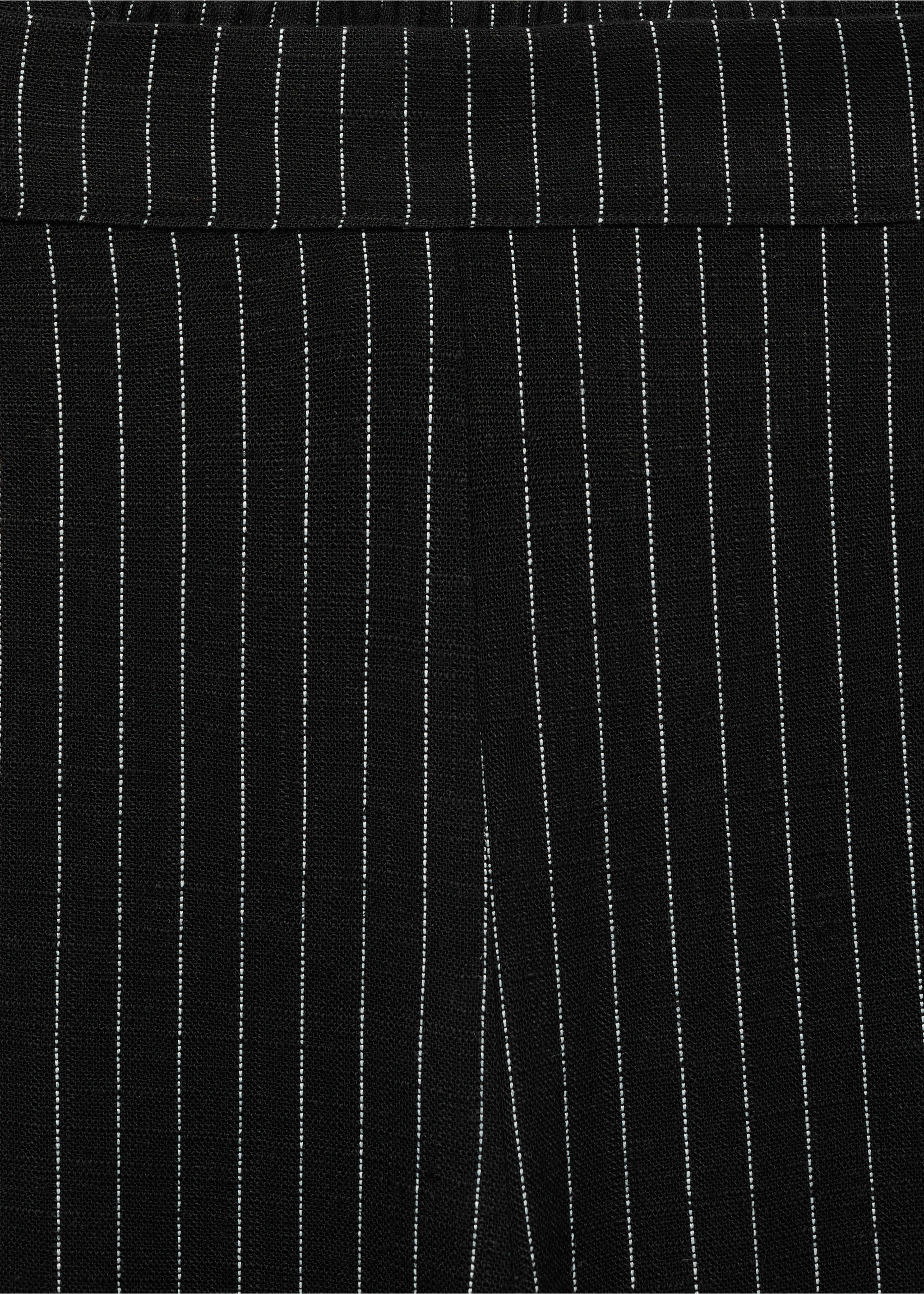 Pantalon droit à rayures - Détail de l'article 8, Noir. Ref: 87024780-00.