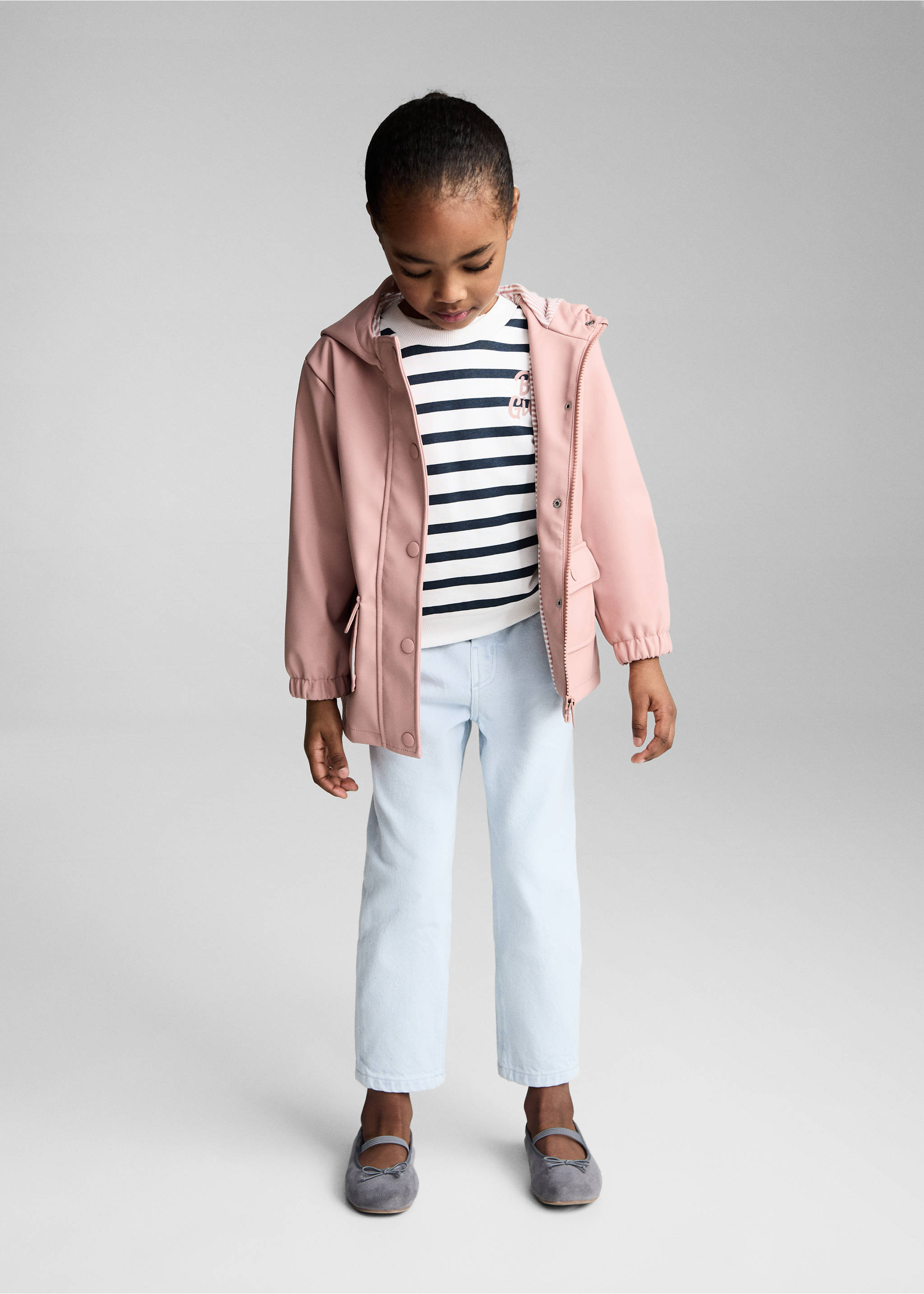 Gewatteerde parka met capuchon - Overzichtstekening, Roze. Ref: 87024781-00.