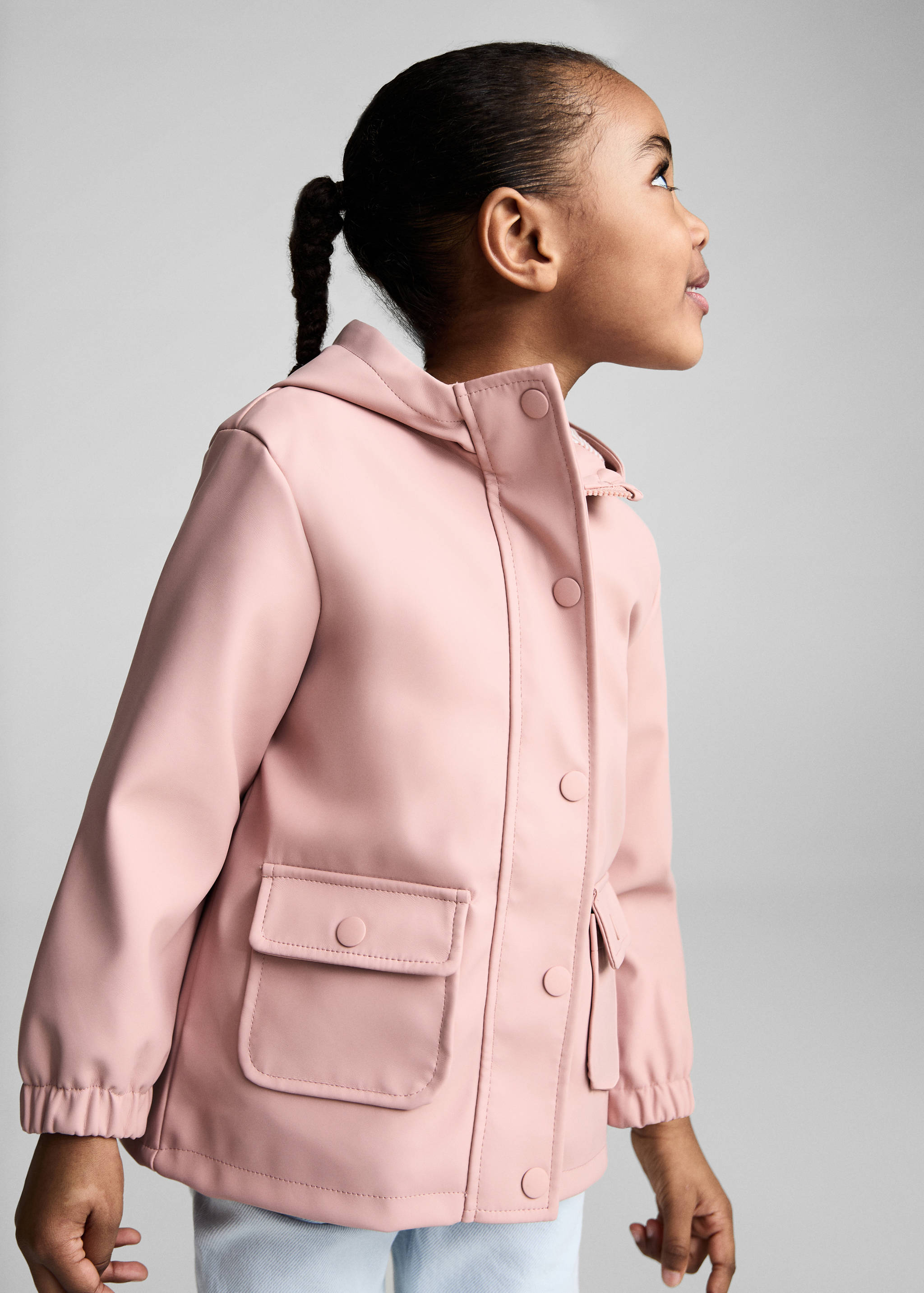 Gewatteerde parka met capuchon - Middenvlak