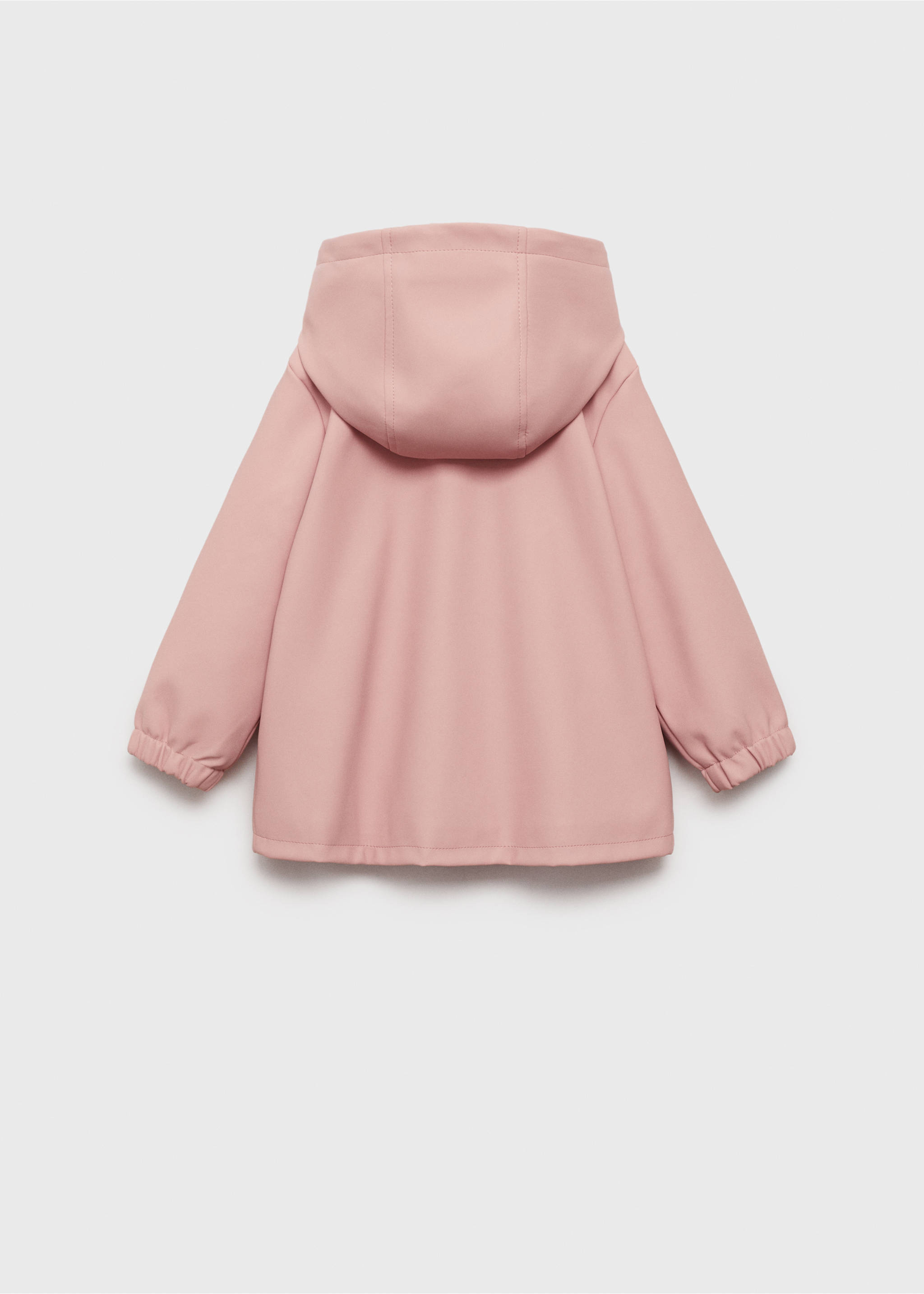 Gewatteerde parka met capuchon - Achterkant van het artikel, Roze. Ref: 87024781-00.