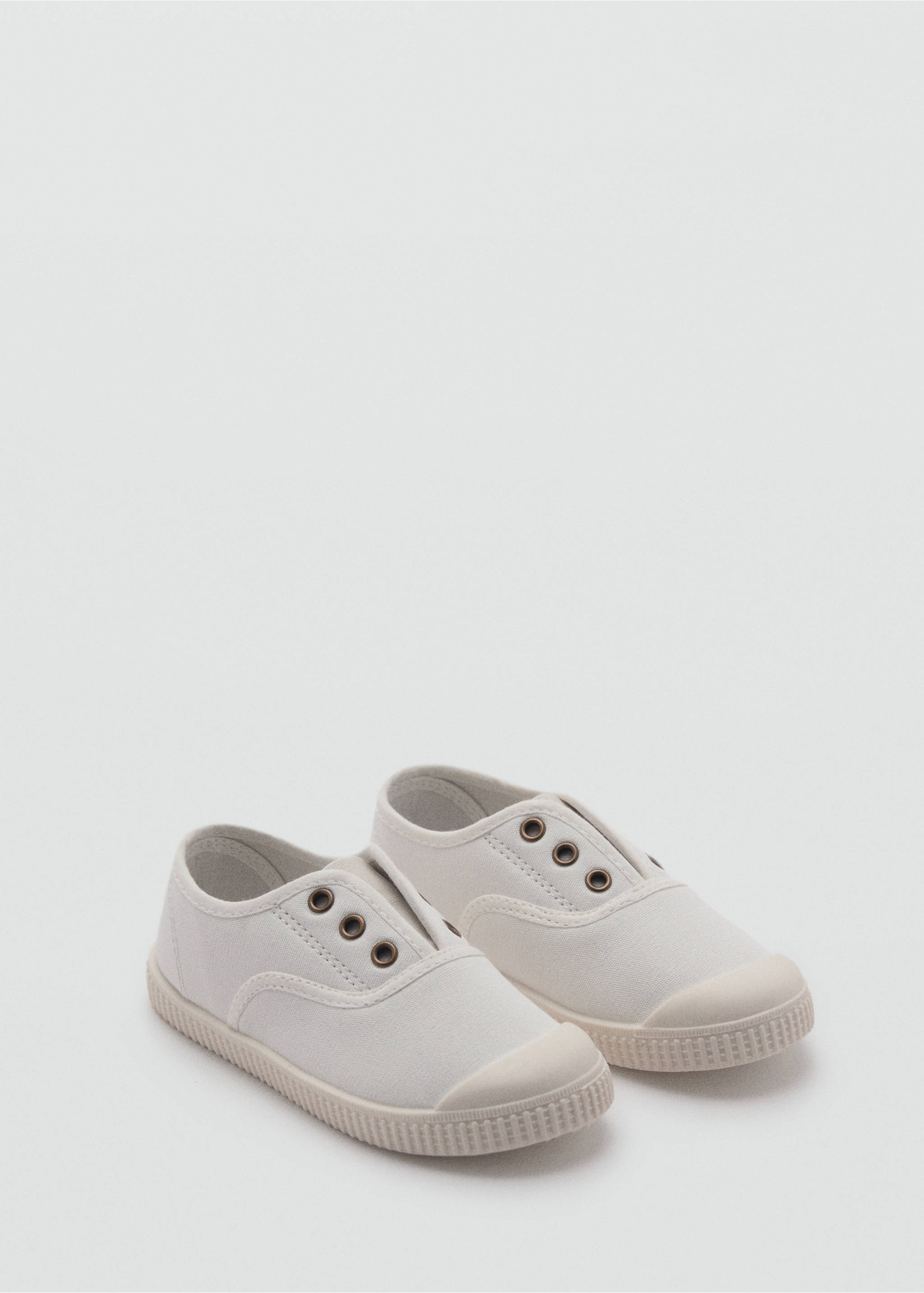 Elastic panel sneakers - Medium plane, White. Ref: 87024782-00.