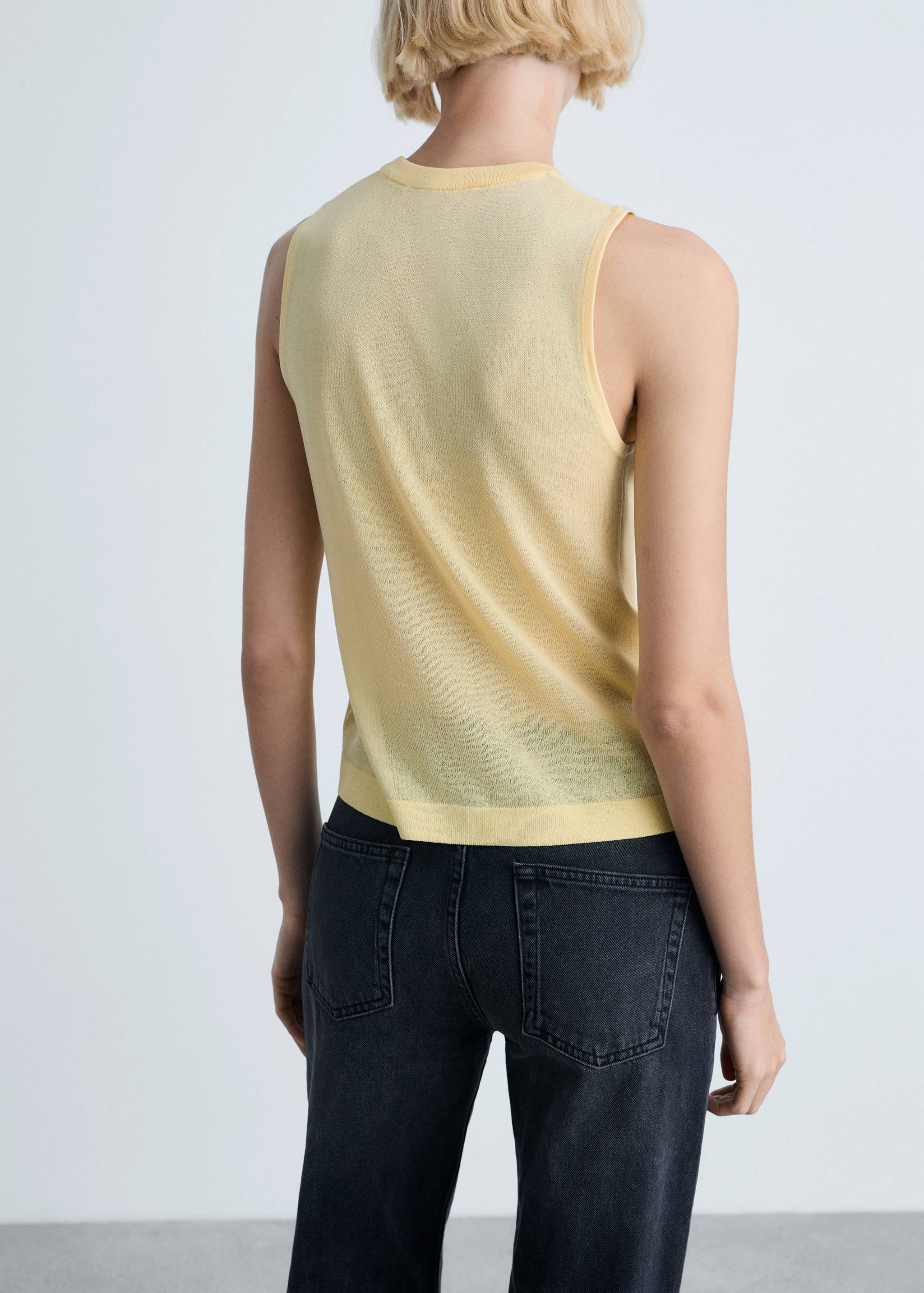 Top maglia senza maniche - Retro dell'articolo