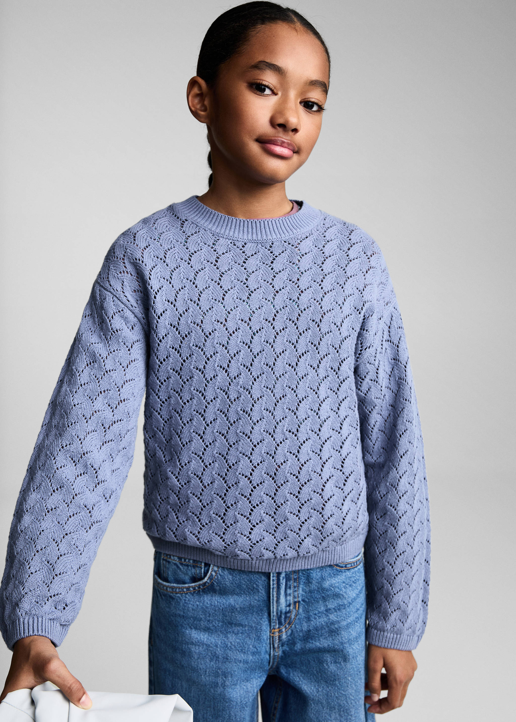 Openwork knit sweater - Medium plane