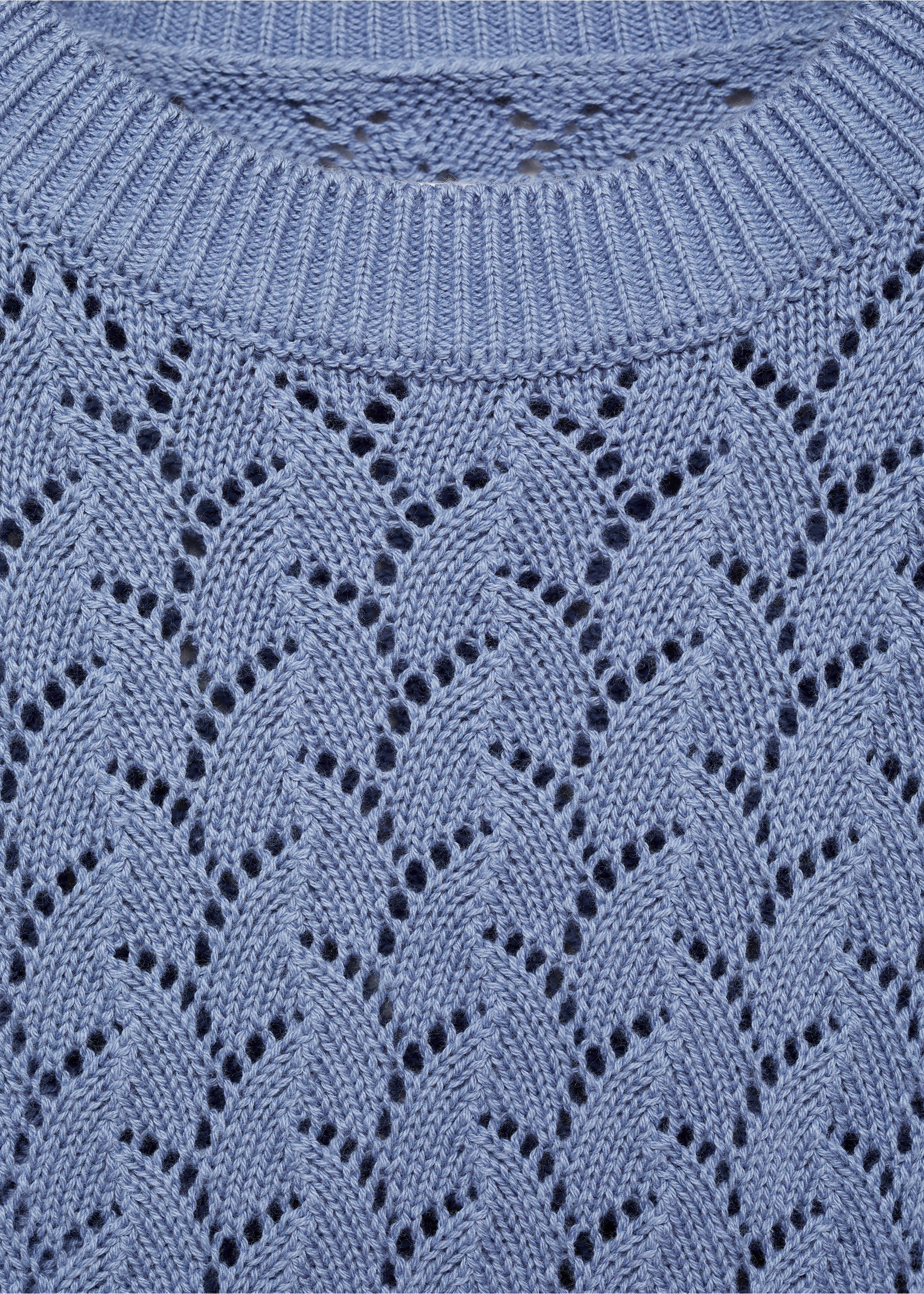 Jersey punto calado - Detalle del artículo 8, Azul. Ref: 87024794-00.