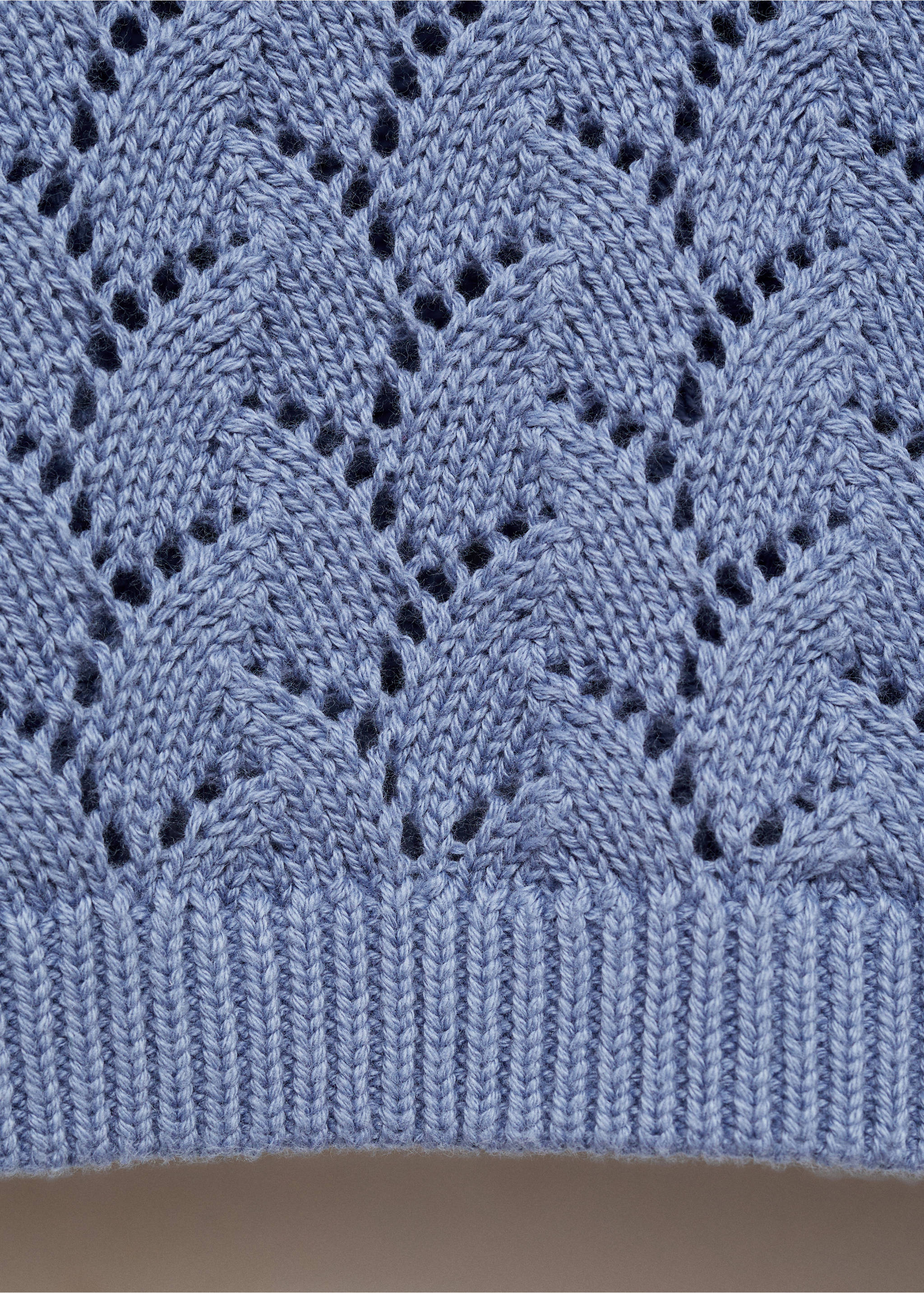 Jersey punto calado - Detalle del artículo 0, Azul. Ref: 87024794-00.