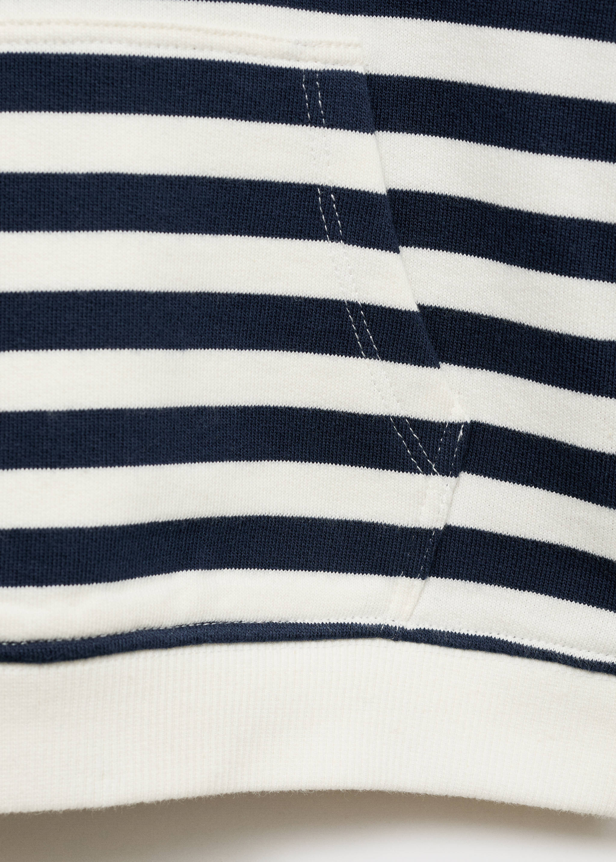 Gestreiftes Sweatshirt mit Kapuze - Detail des Artikels 0