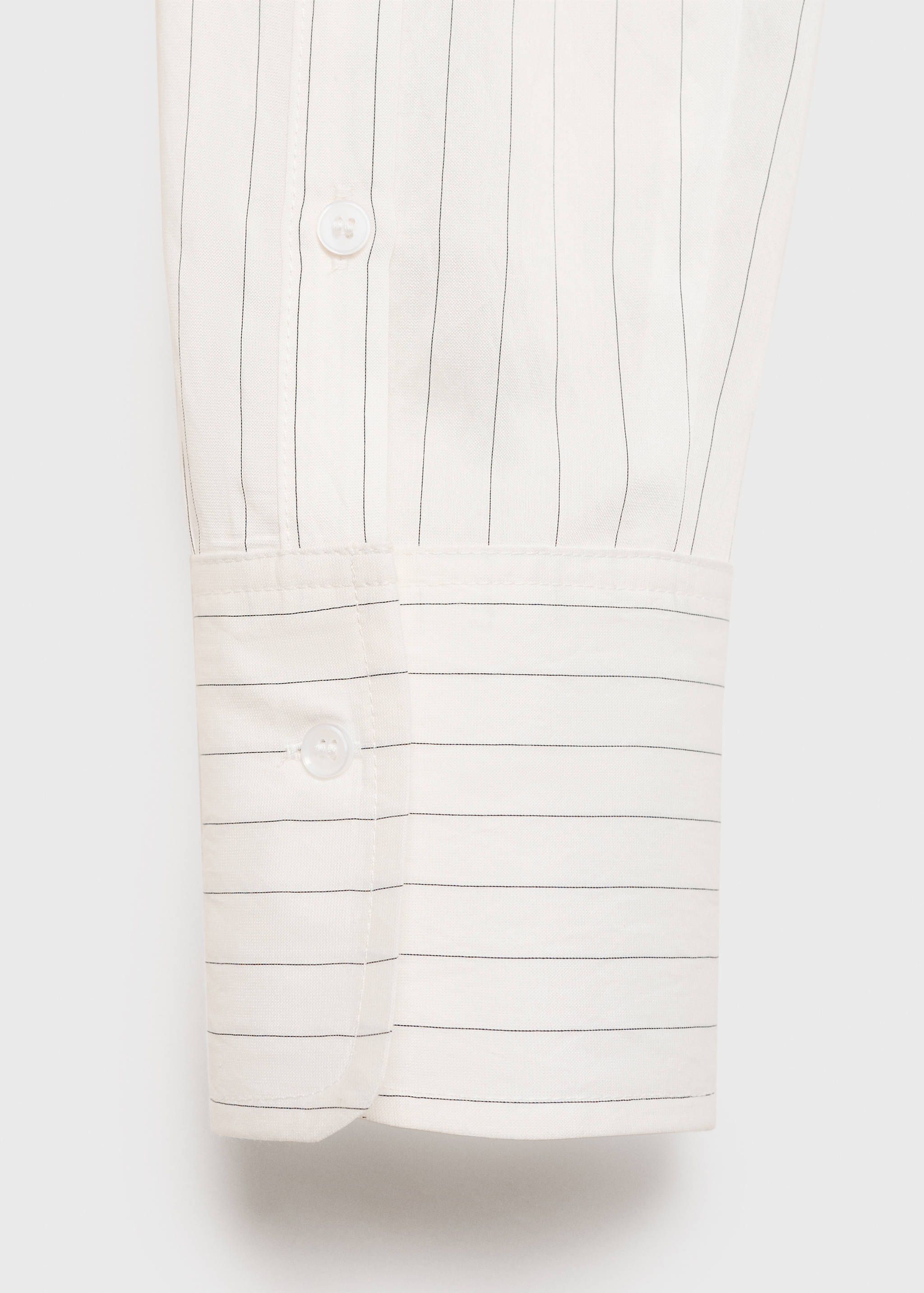 Semi-transparent striped shirt - Details of the article 0