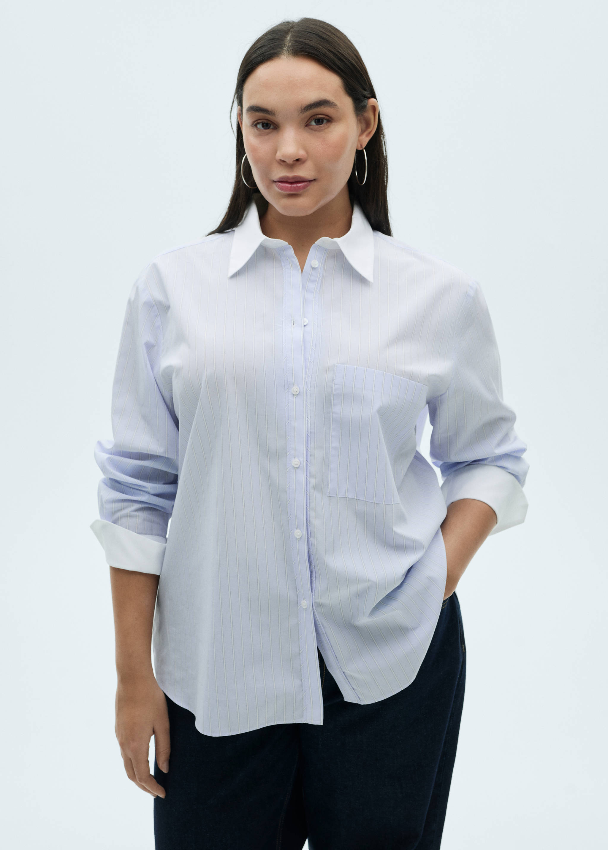 Cotton-blend combined shirt - Details of the article 5