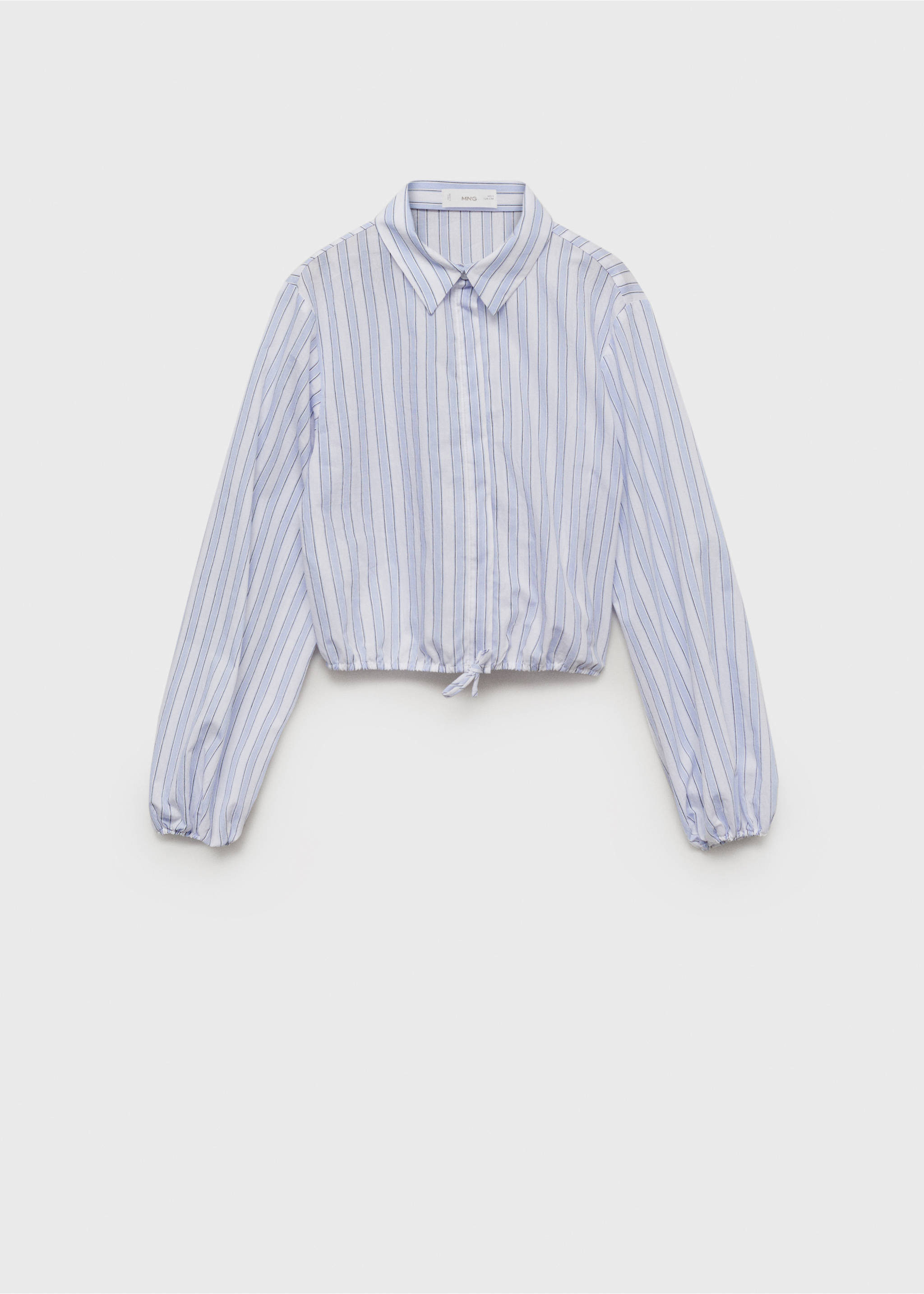 Shirt with adjustable waist - Article without model, Blue. Ref: 87024807-00.