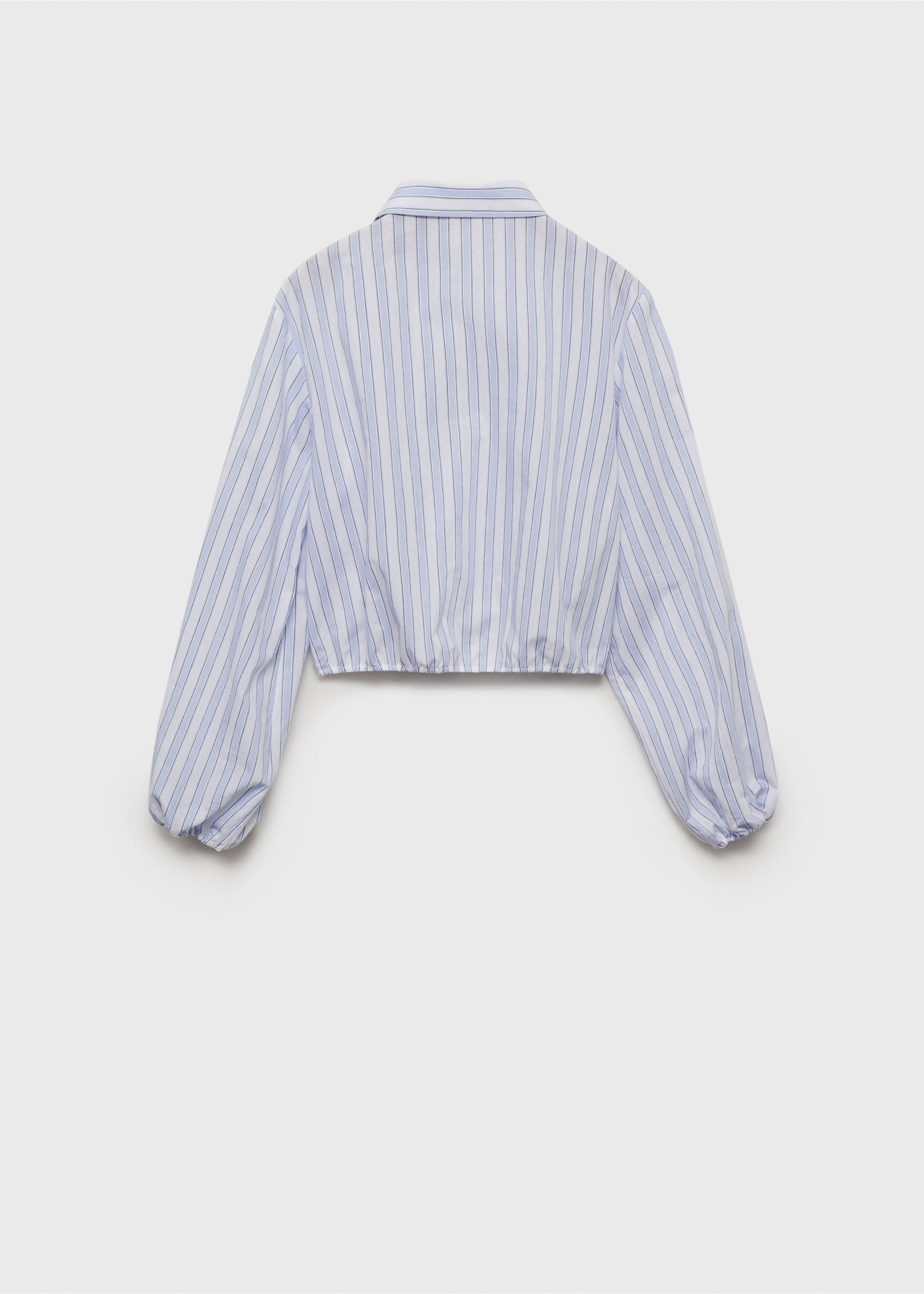 Shirt with adjustable waist - Reverse of the article, Blue. Ref: 87024807-00.