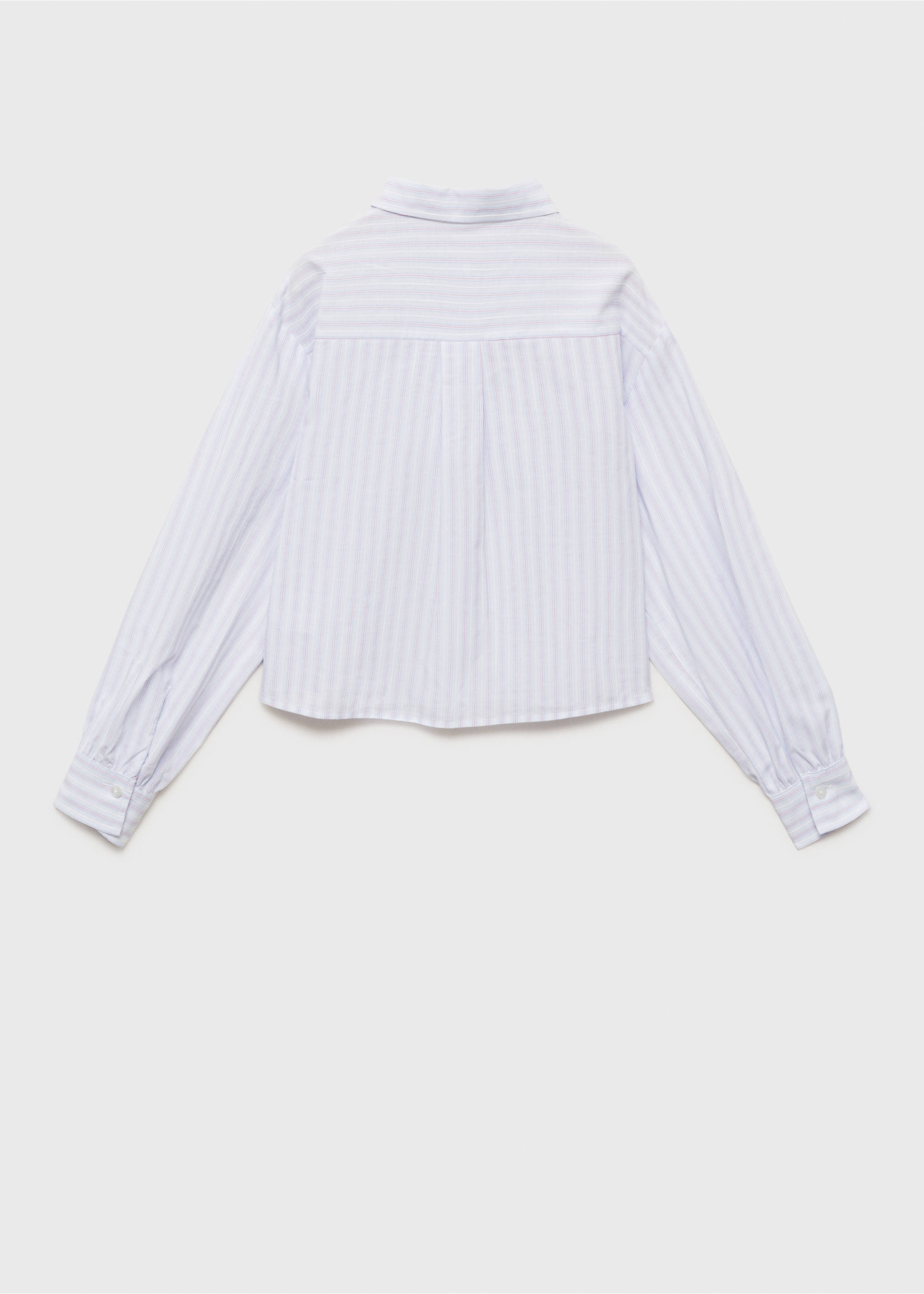 Chemise rayée poche - Verso de l’article, Bleu ciel. Ref: 87024808-00.