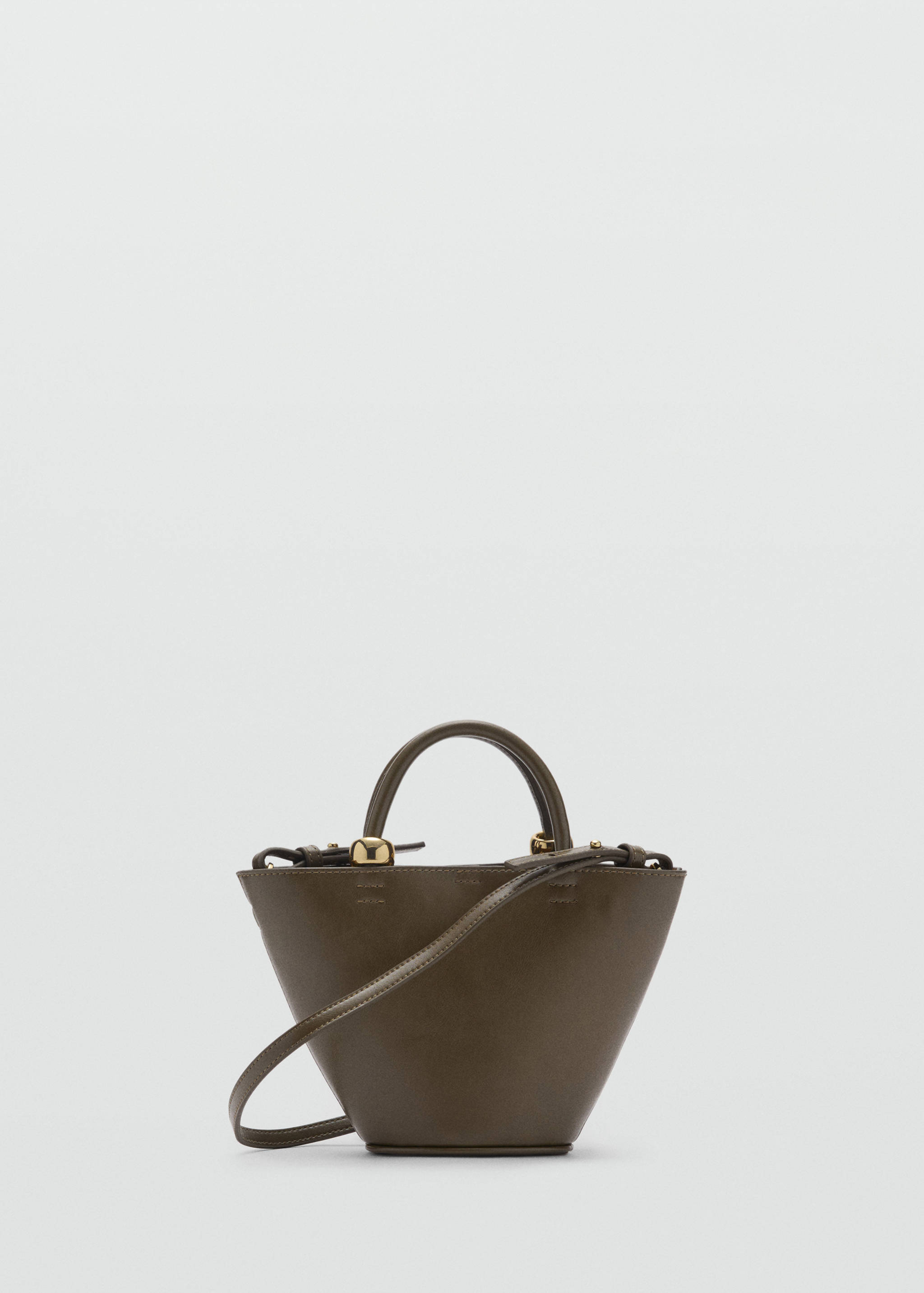 Mini shopper bag with metallic detail - Article without model